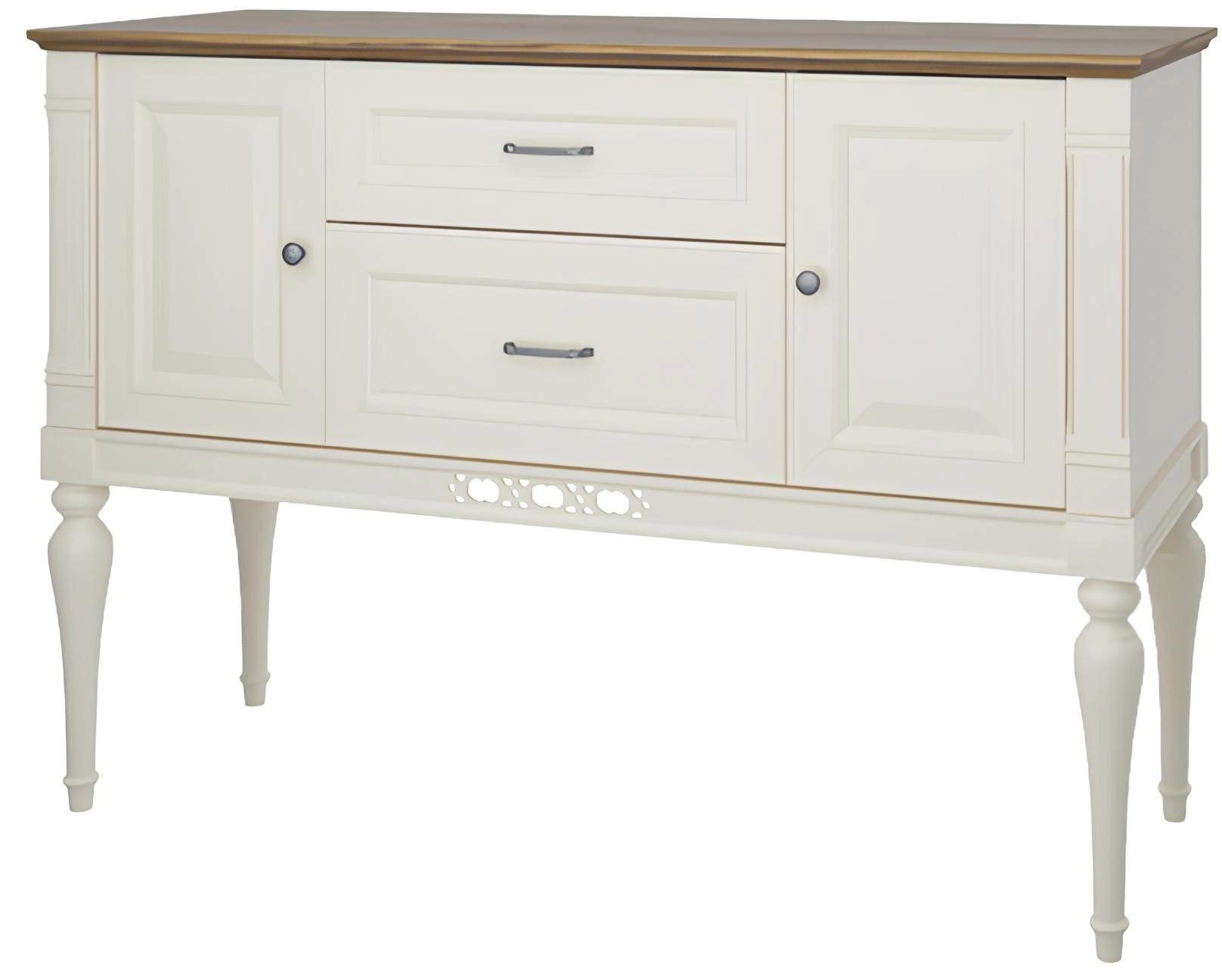 Xlmoebel Kombikommode Traditionelle Kommode Vitrine Комоди Vitrinen Schrank (Model Florenz FL-K2A), Hergestellt in Europa