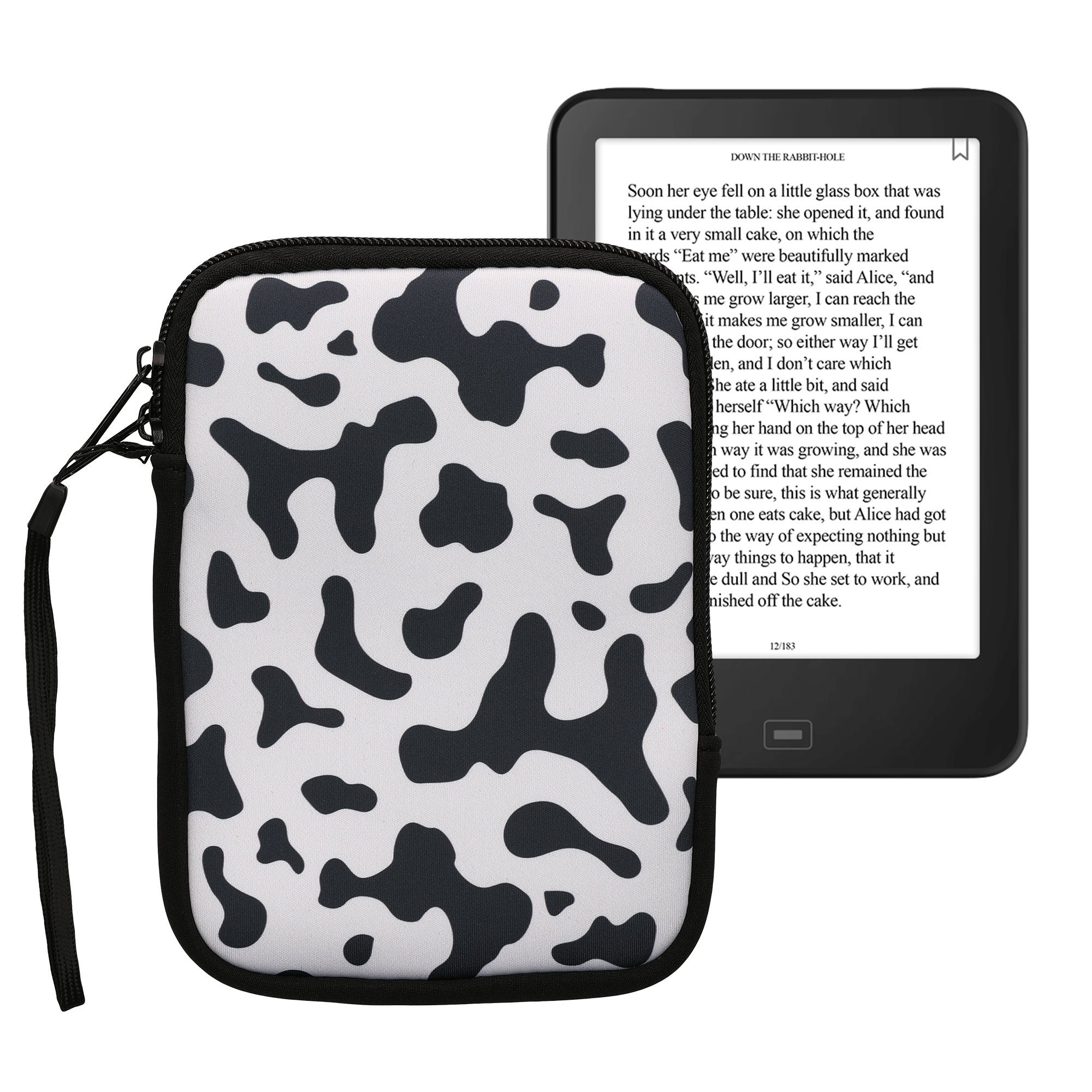 kwmobile E-Reader-Hülle Tasche für eReader, Neopren Hülle Schutzhülle - 17 x 12 x 2 cm Innenmaße
