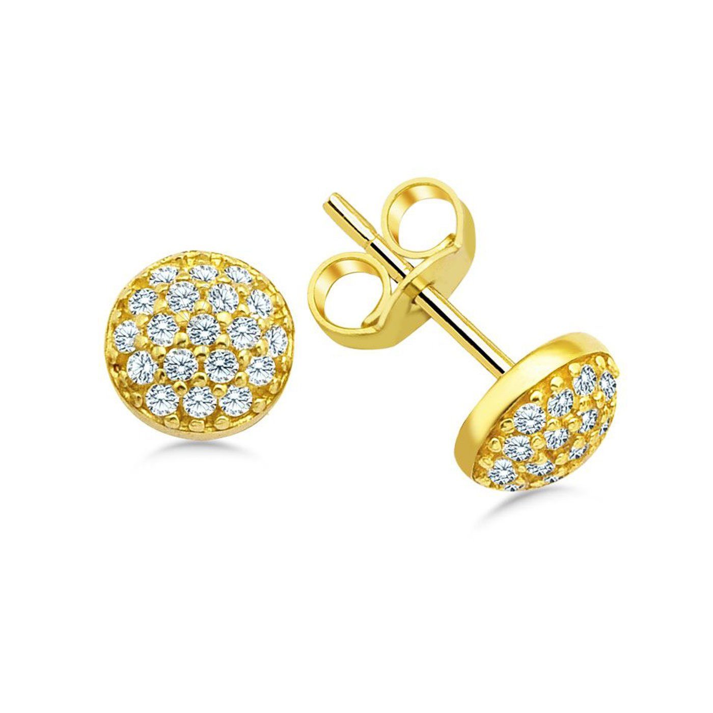 Paar Ohrhänger 585er Gelbgold Ohrstecker Model 22