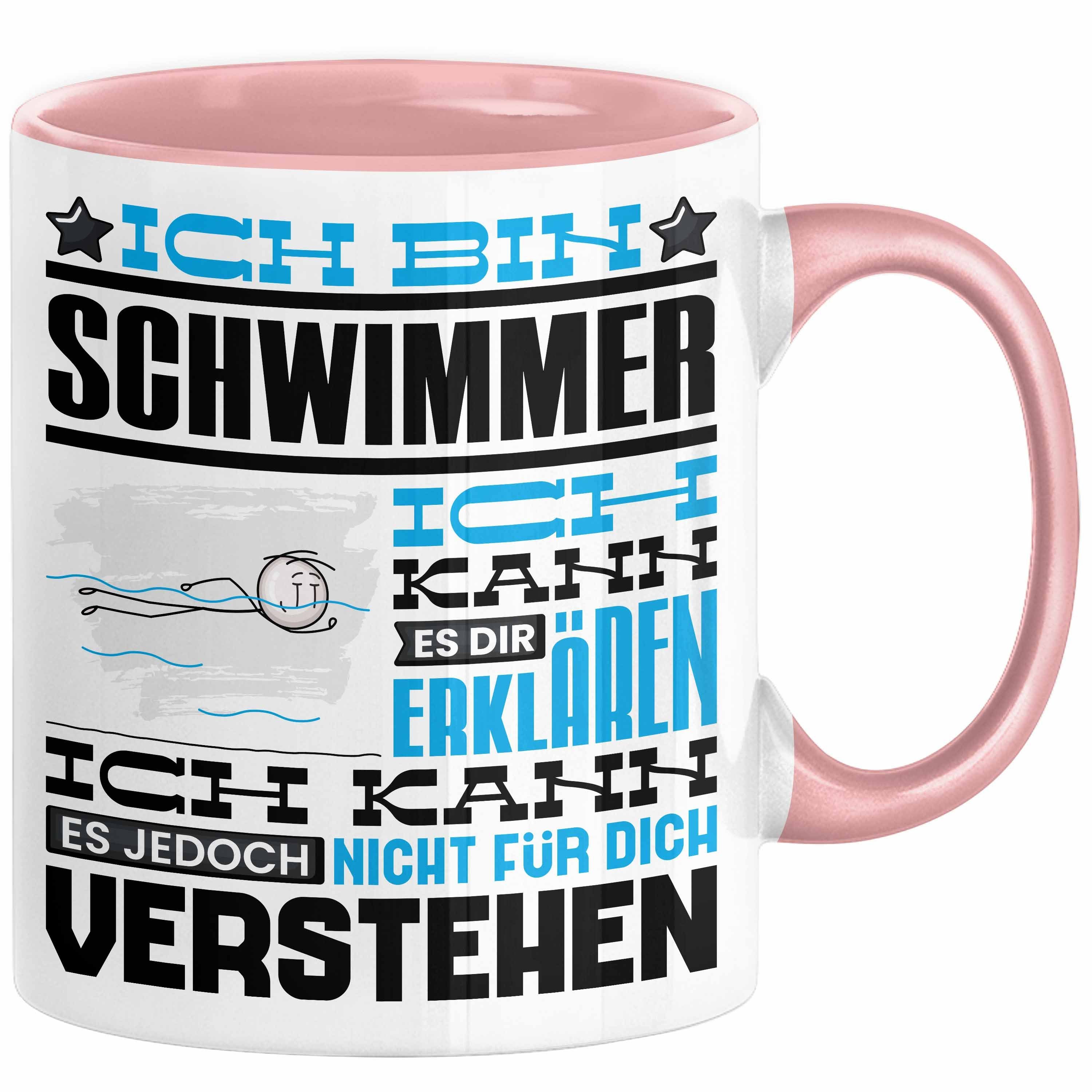 Trendation Tasse Schwimmer Geschenk Kaffee-Tasse Geschenkidee für Schwimmer Ich Bin Sch