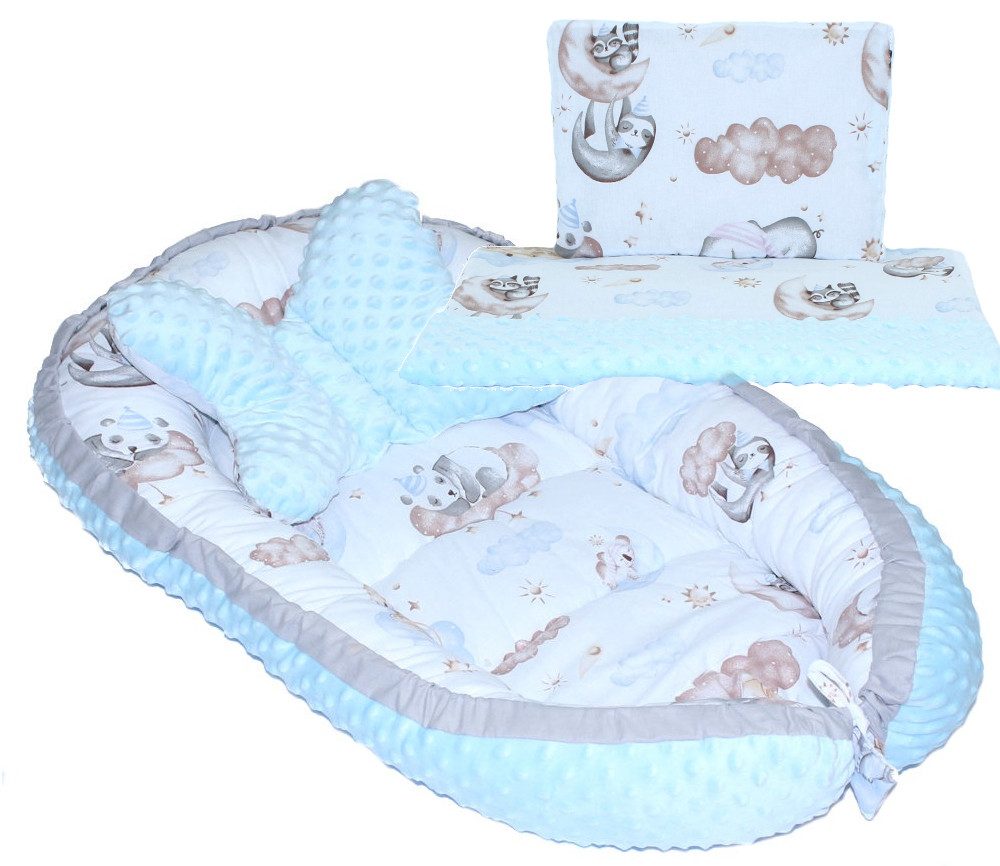 Primawela Bettnestchen Baby MINKY Nestchen Kokon Kuschelnest Kissen Decke S günstig online kaufen