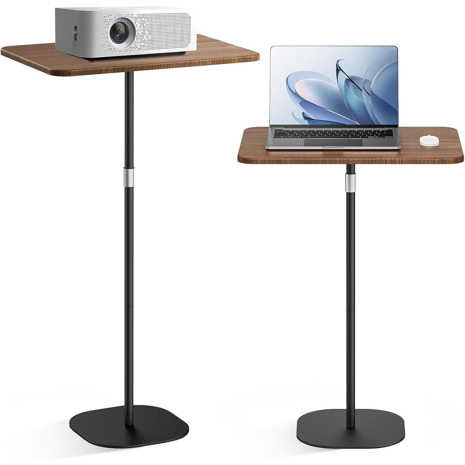 LuxusKollektion Stehpult Stehpult Höhenverstellbar Laptop Ständer Mobile Schreibtisch Schwarz