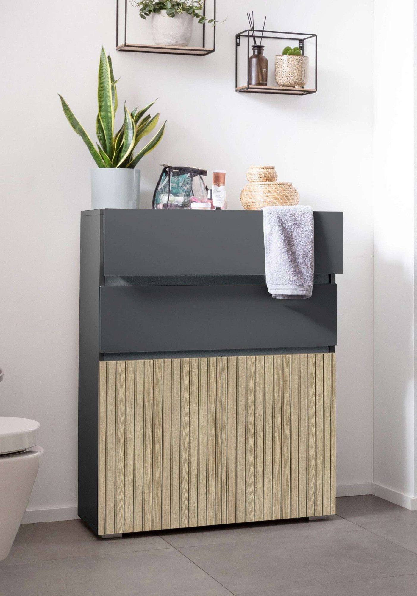 Home affaire Midischrank Wisla Höhe 98 cm, mit Türen & Schubkasten – Bild 2 von 5