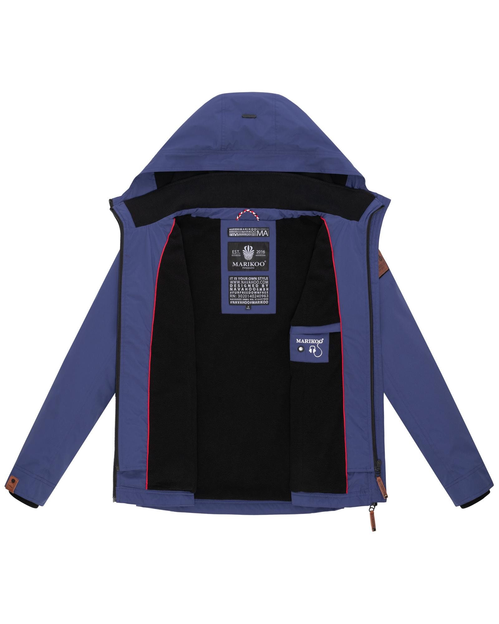 Marikoo Outdoorjacke Erdbeere sportliche Funktionsjacke mit Kapuze