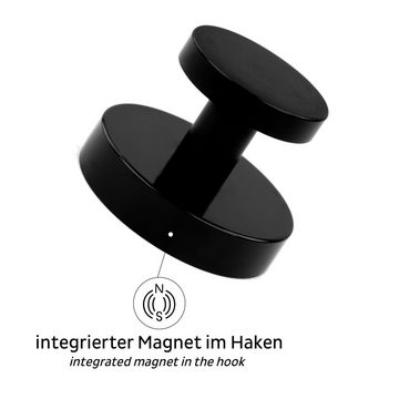 silwy MAGNETIC SYSTEM Handtuchhaken Magnet-Haken SPOT inkl. Pad BLACK