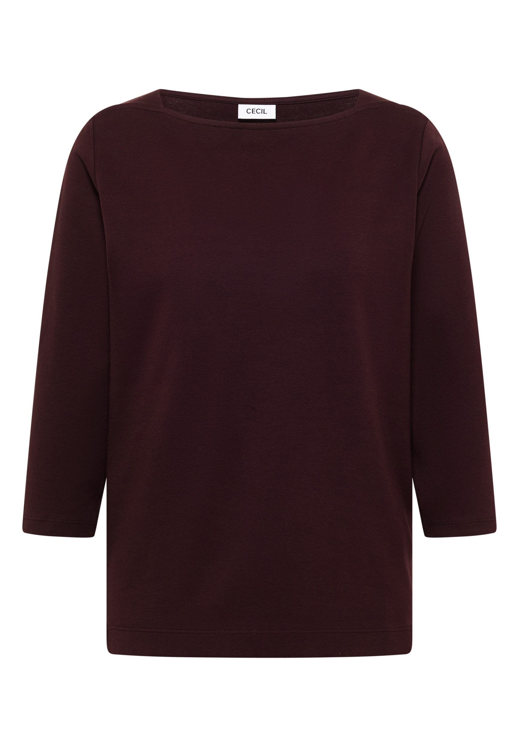 CECIL 3/4-Arm-Shirt aus reiner Baumwolle