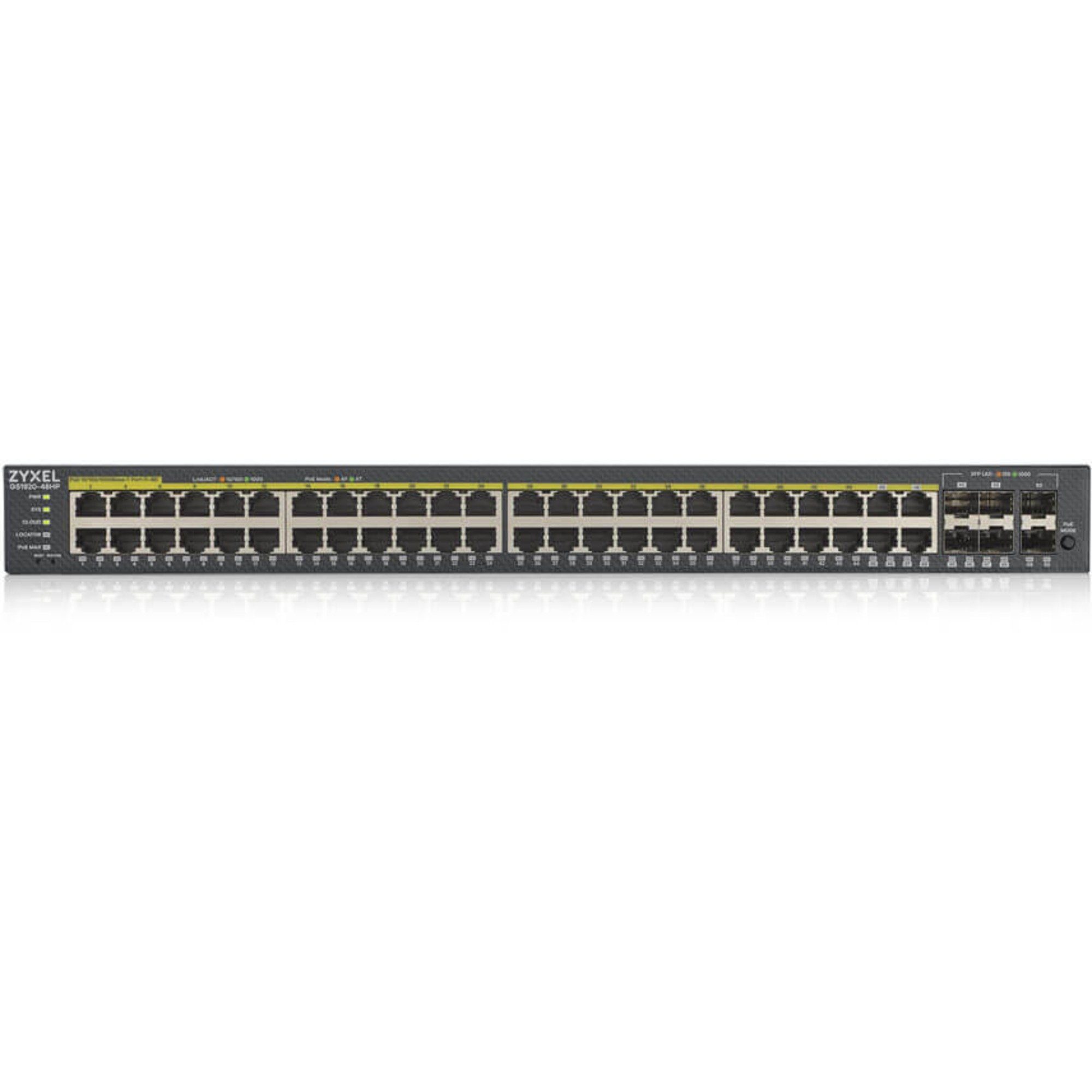 Zyxel Zyxel GS1920-48HP V2, Switch, (375W PoE+ Netzwerk-Switch