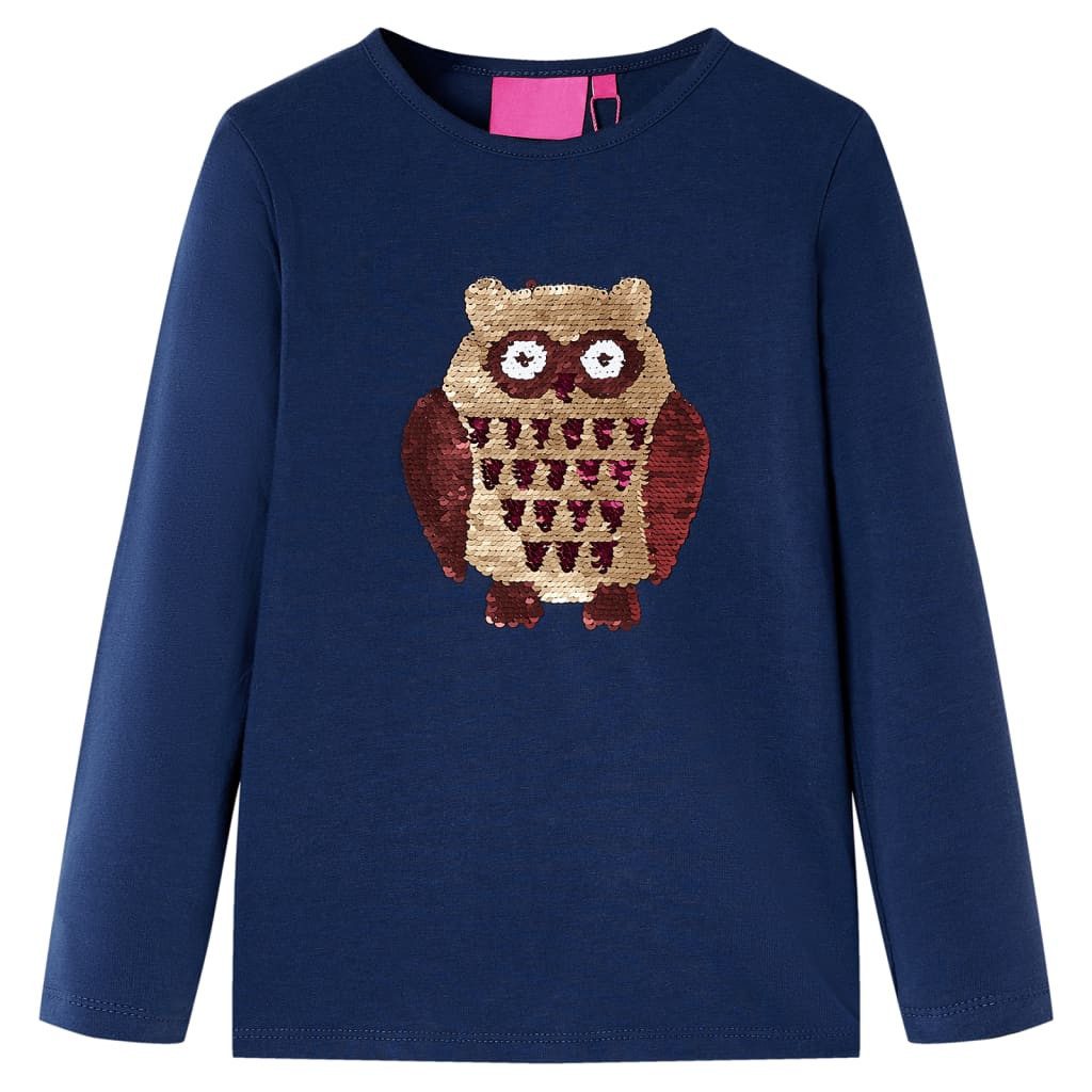 Langarmshirt Kinder-Langarmshirt Marineblau 92