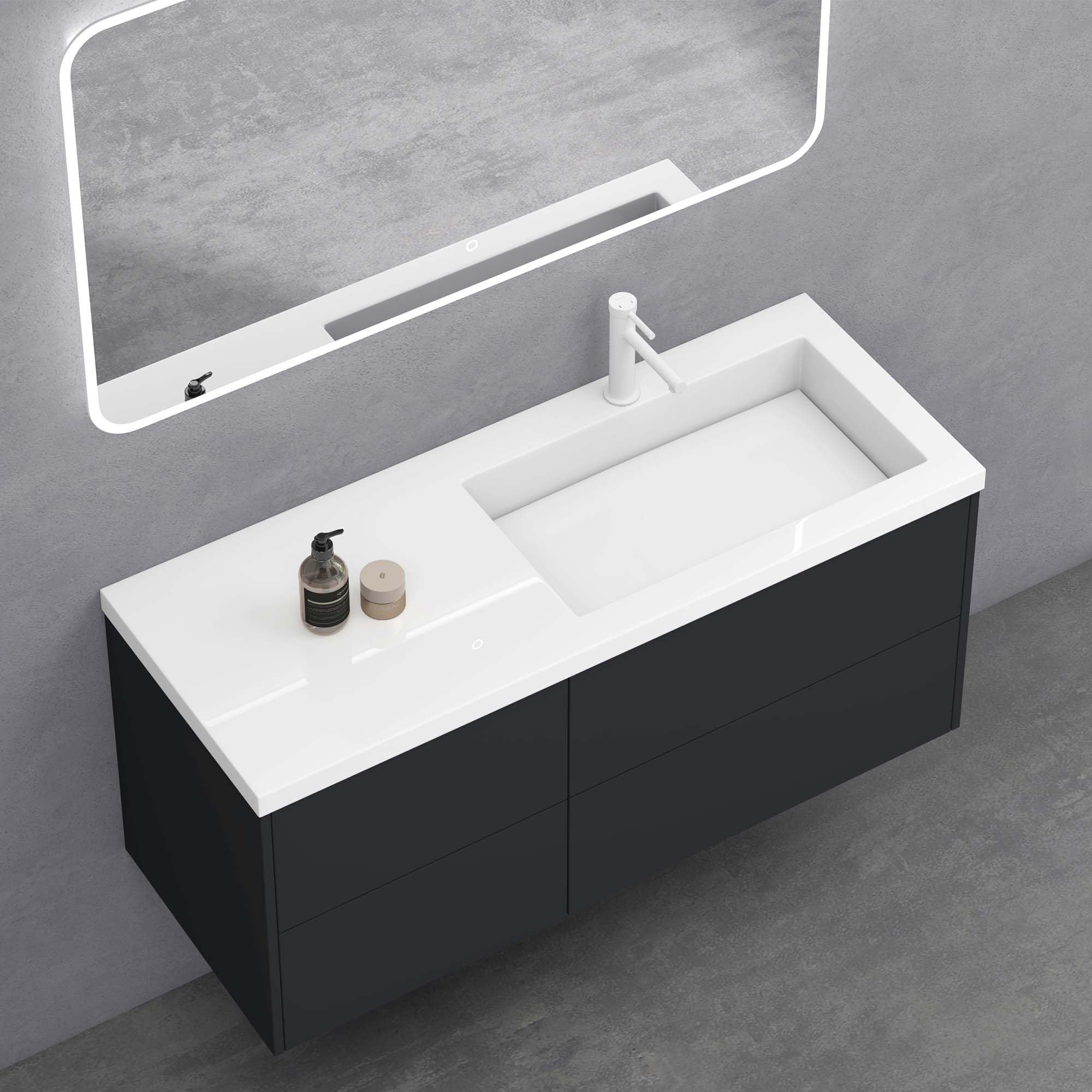 doporro Badmöbel-Set Waschtisch mit Unterschrank aus Holz mit Soft-Close MDF Moment, Softclose-Funktion – Bild 5 von 5