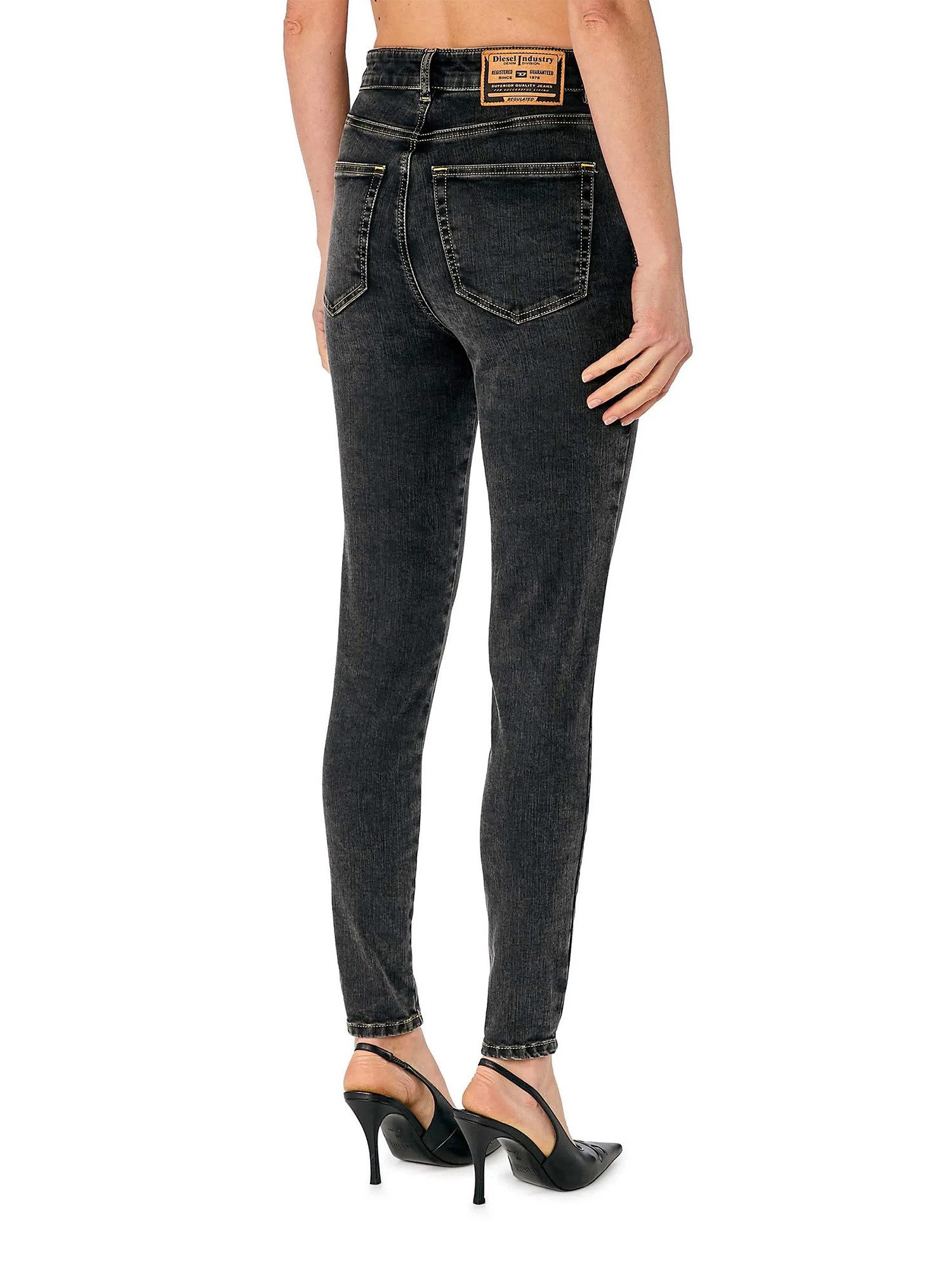 Diesel Skinny-fit-Jeans High Waist Superstretch - SLANDY-HIGH R9C92 - Länge:32 Knöchellang