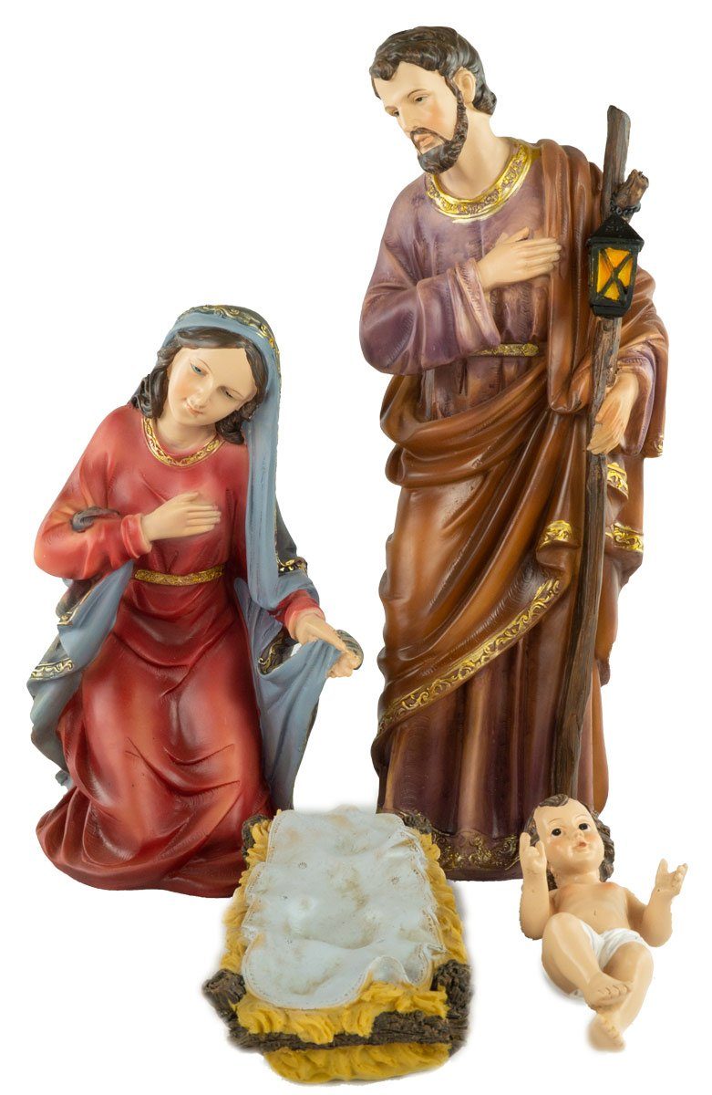 dekoprojekt Krippenfigur Krippenfiguren 12-tlg. K 276 (Set, 12 St., 12-tlg), große handbemalte Krippenfiguren