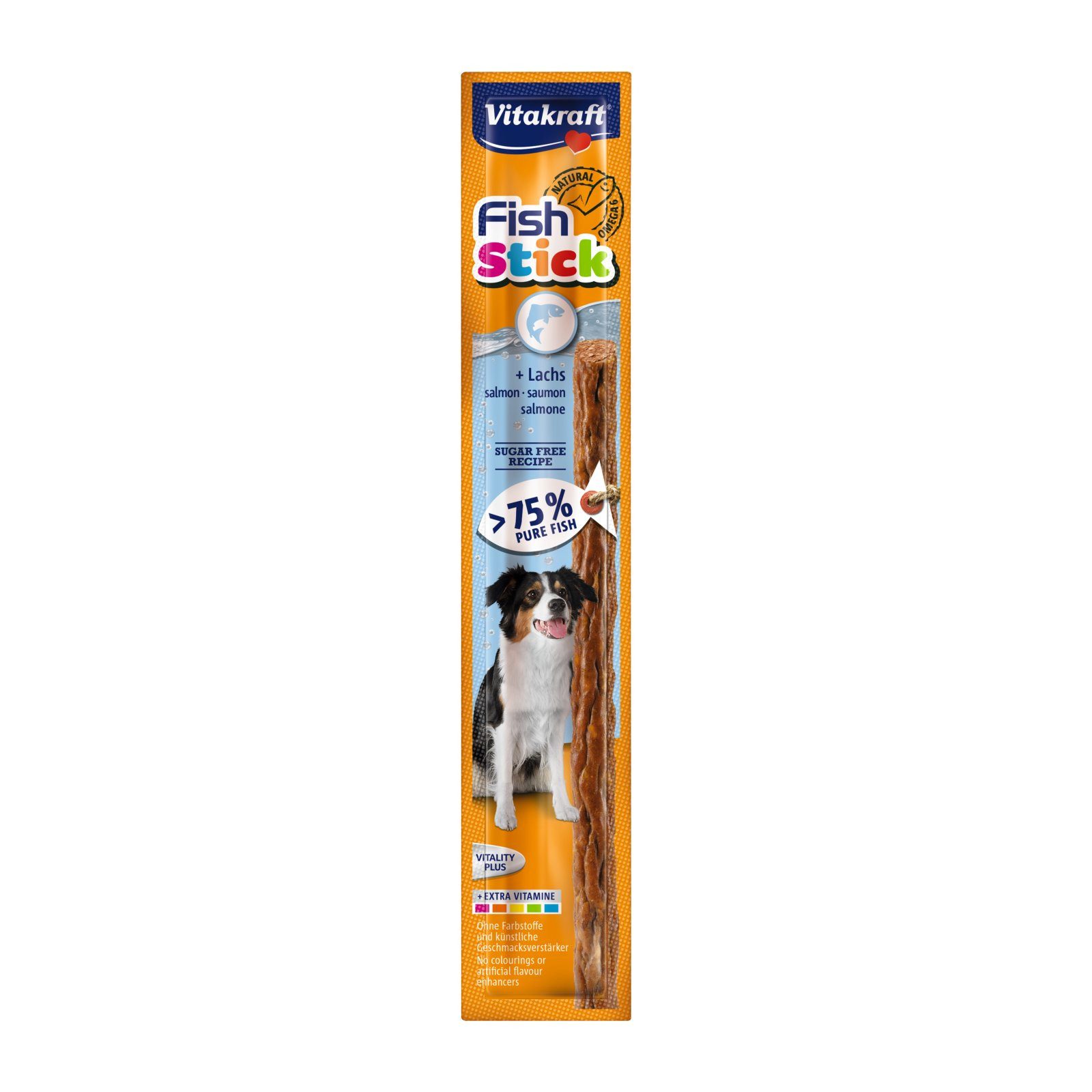 Vitakraft Fish Stick Lachs, 50 x 15g, Snack für: Hunde