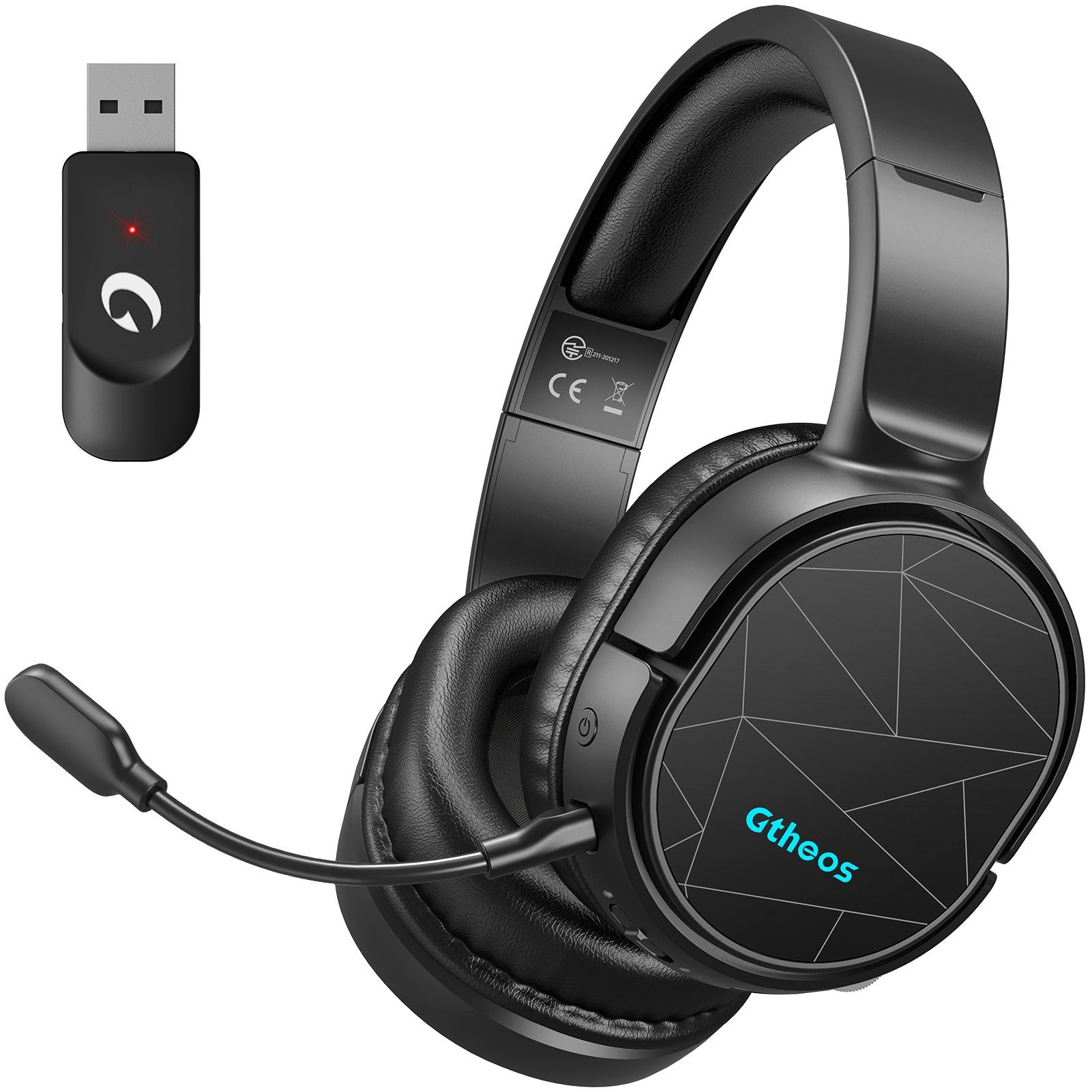 Kyvol CT200 Gaming-Headset (Kabelloses 2,4G Gaming-Headset für PC PS4/5 Nintendo  Switch Bluetooth)