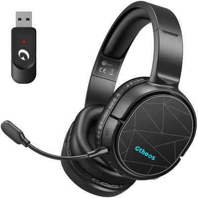 - »CT200« Gaming-Headset (Kabelloses Gaming-Headset 2,4 GHz für PC, PS4, PS5, Mac, Nintendo Switch, Bluetooth 5.0-Gaming-Kopfhörer mit abnehmbarem Mikrofon mit Geräuschunterdrückung, Stereo-Sound, 3,5-mm-Kabelmodus für die Xbox-Serie)