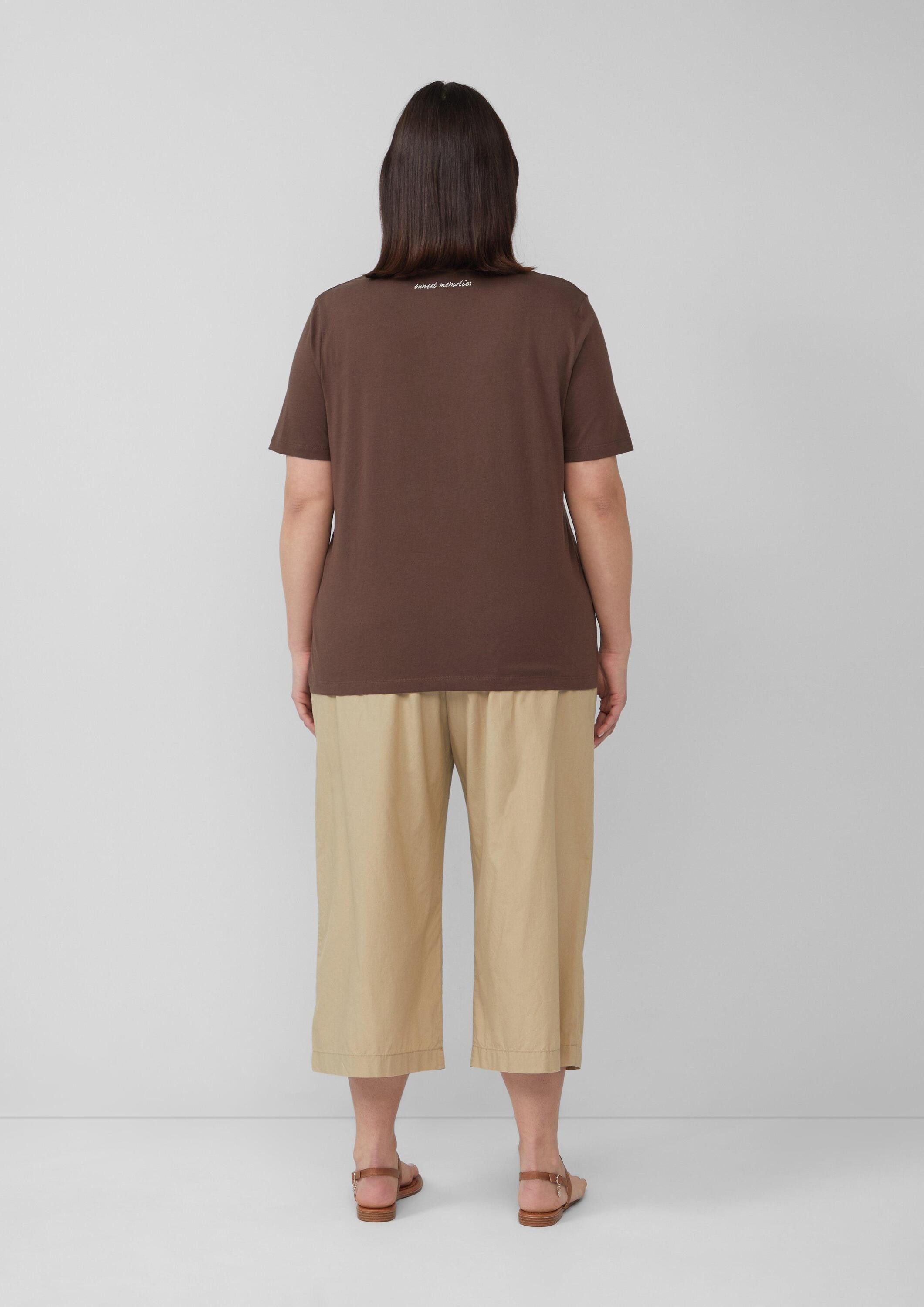 s.Oliver Kurzarmshirt T-Shirt Jersey-T-Shirt mit Artwork