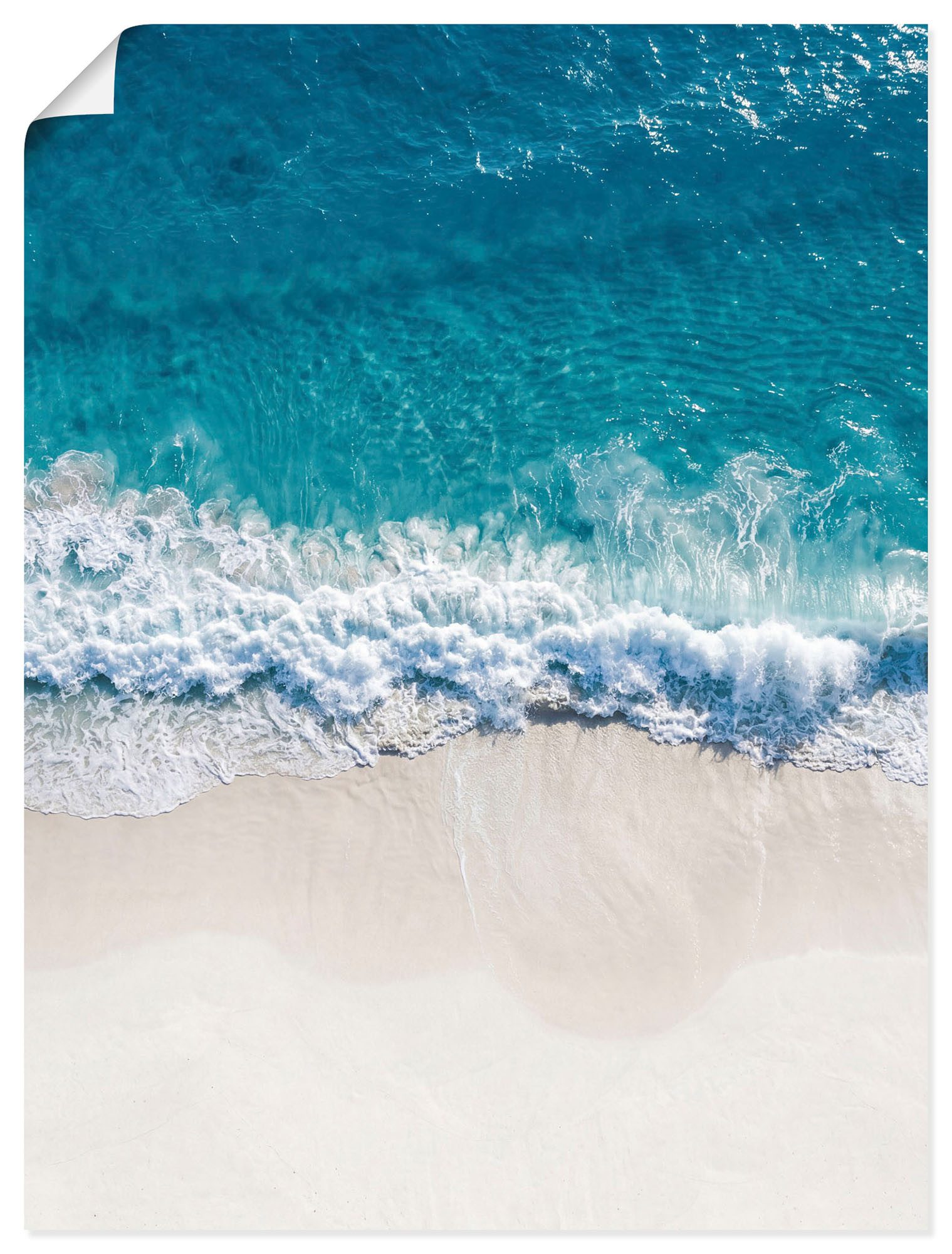 OTTO home Wandbild Strand von oben I, Meer Bilder (1 St), als Poster oder Leinwandbild in verschied. Größen