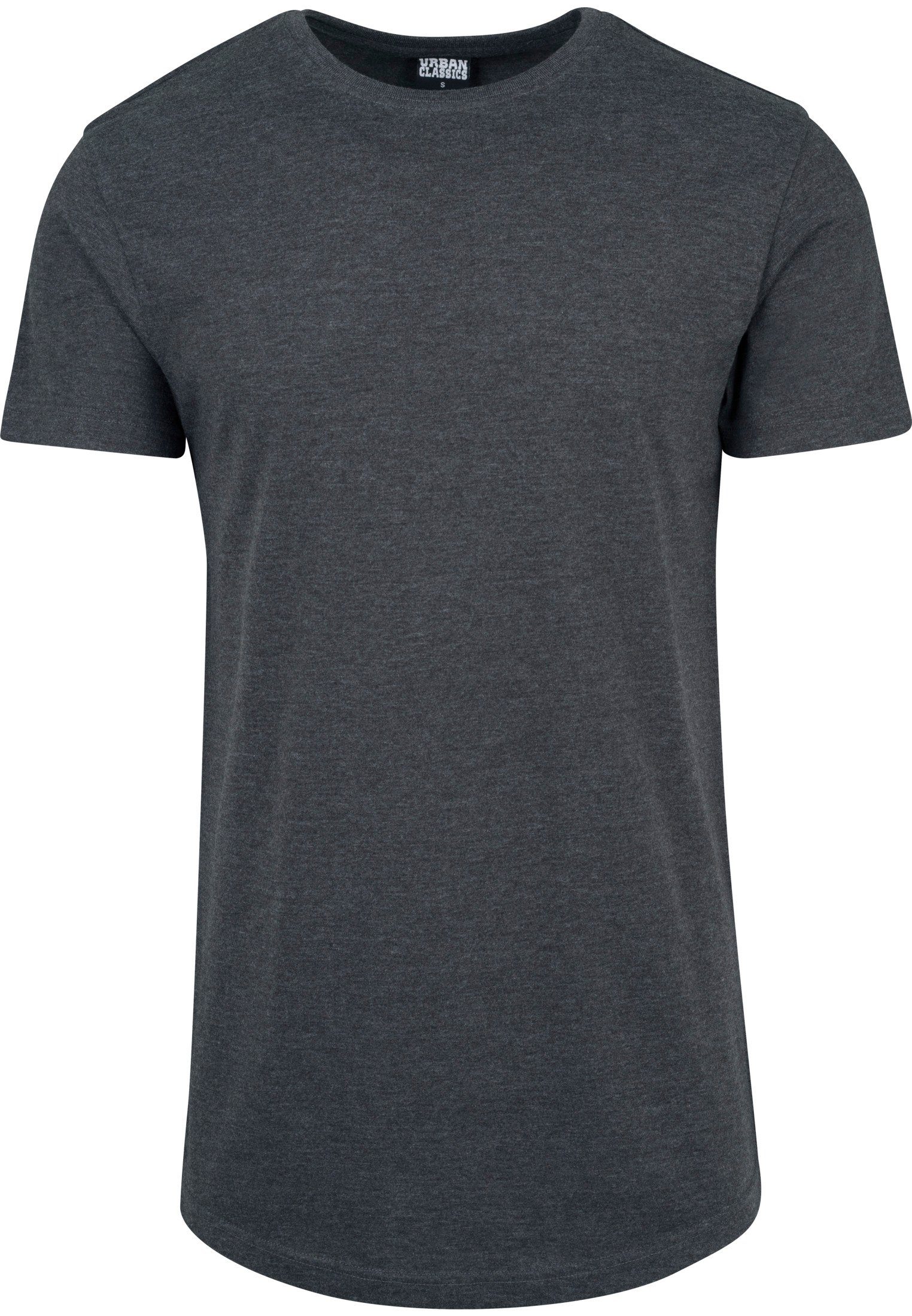 URBAN CLASSICS T-Shirt Long Melange charcoal TB1767