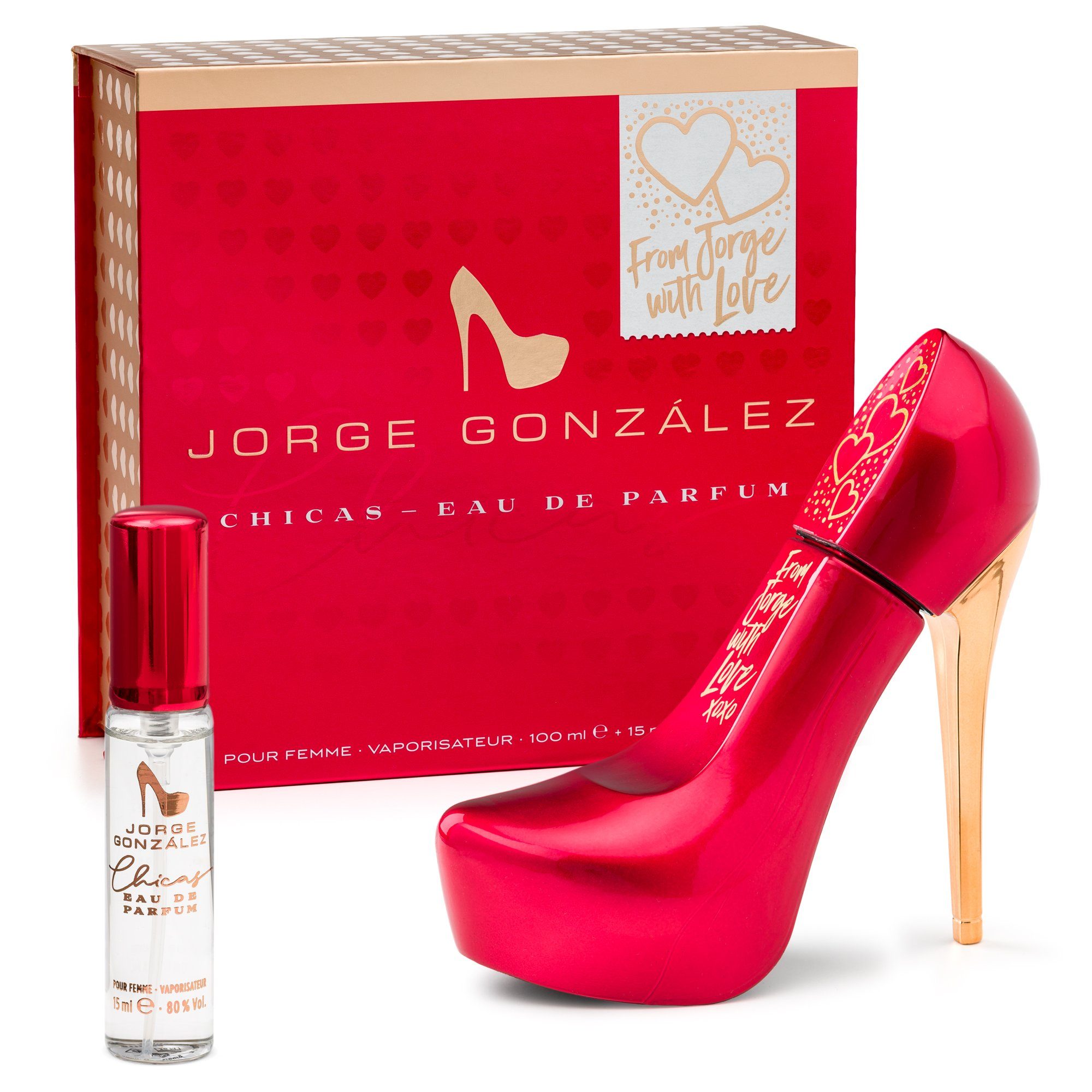 JORGE GONZÁLEZ Eau de Parfum CHICAS Limited Edicion 100 ml + 15 ml SET, Eau  de Parfum, Dameduft, Duft für Frauen