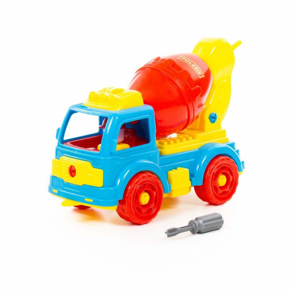WADER QUALITY TOYS Spielzeug-Boot Betonmischer Transport DIY Blöcke 29 Stück 84804