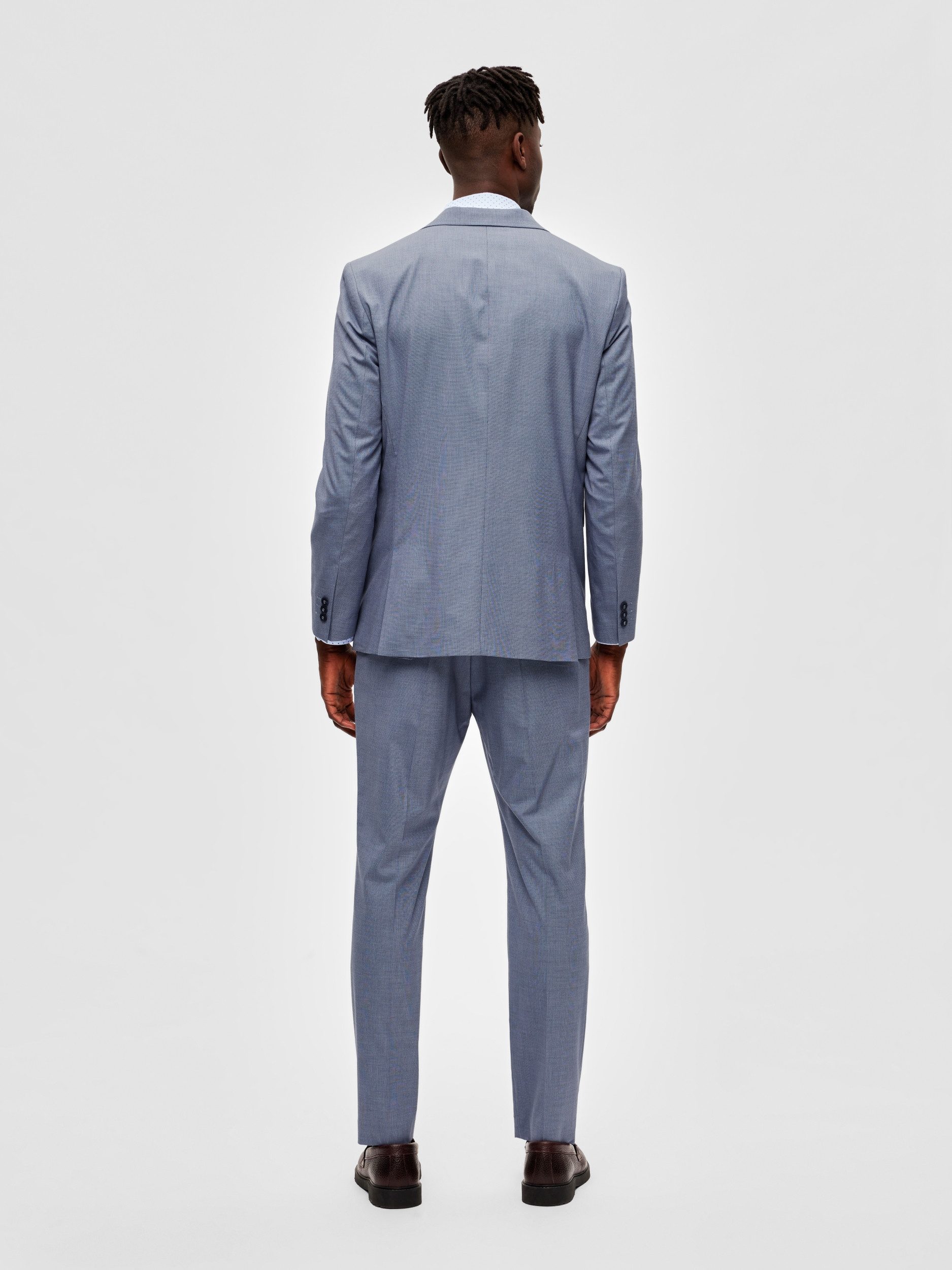 pieces Sakko - Slim Fit Blazer - SLHSLIM-TIMELIAM LT BLU STRUC BLZ FLEX B
