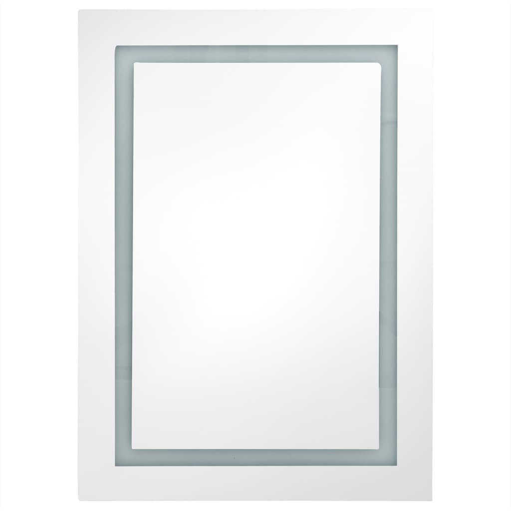 (1-St) Badezimmerspiegelschrank 50x13x70 cm vidaXL Betongrau LED-Bad-Spiegelschrank