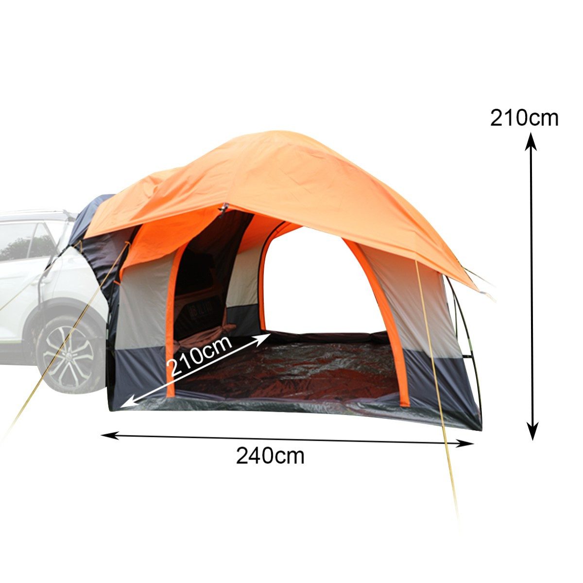 Vanit Bikerzelt Heckzelt Auto/Autovorzelt/Kuppelzelt 1-2 Personen freistehend ME64 ora