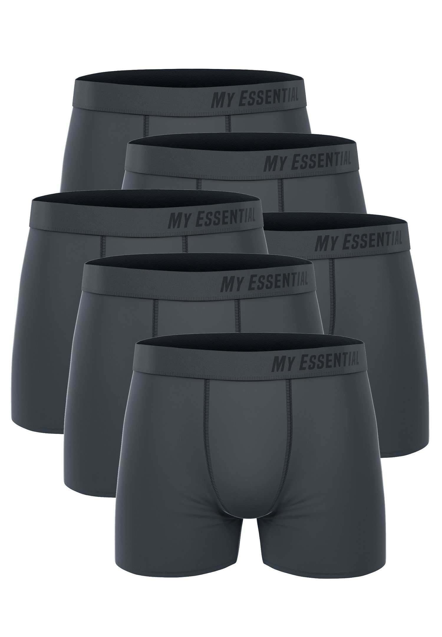 Essential My 6er-Pack) 6-St., My Grey Boxershorts Essential 6 Boxers Cotton Pack Bio (Spar-Pack, Clothing