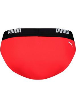 PUMA Badeslip mit elastischem Logobund