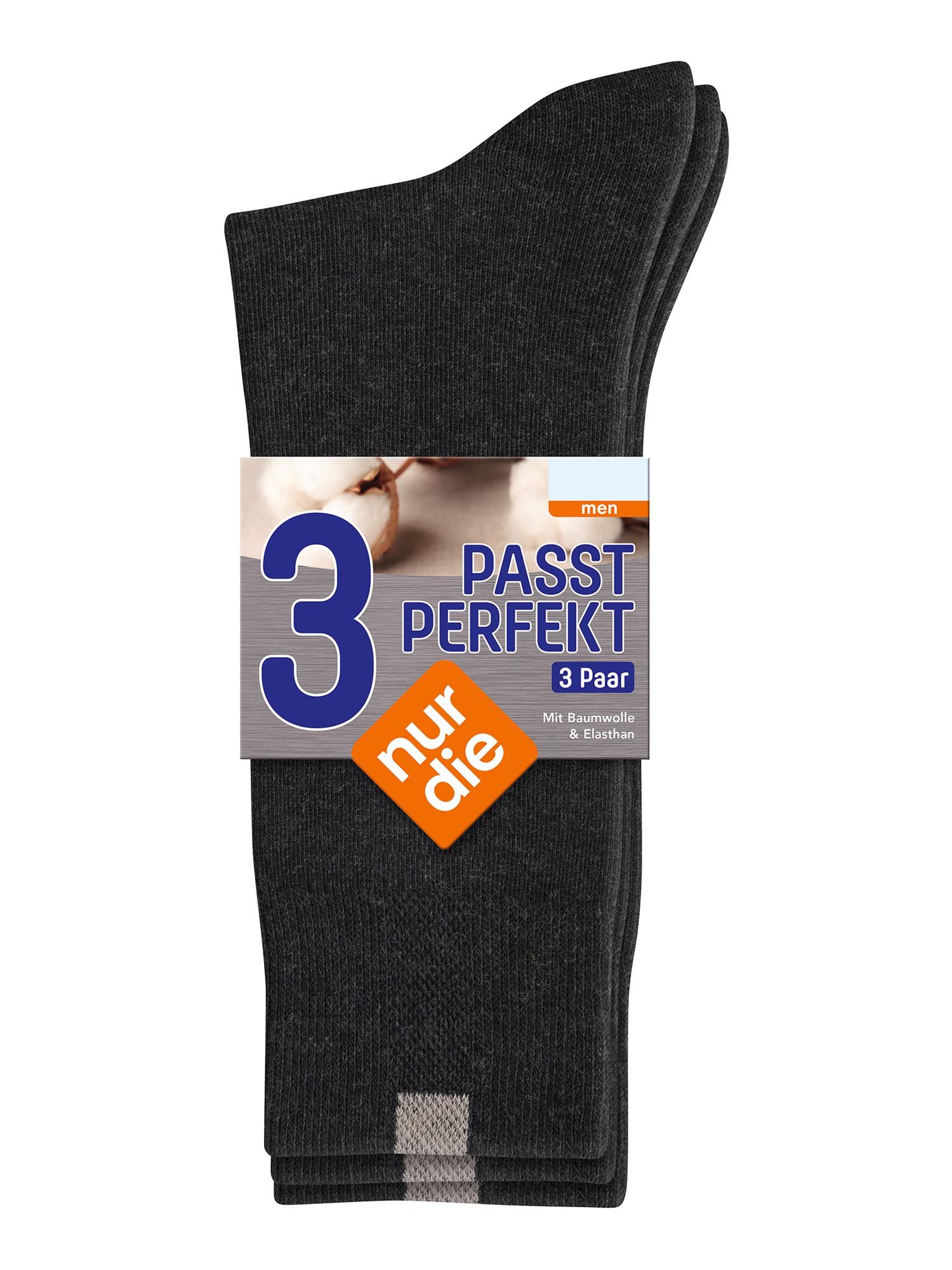 Nur Die Basicsocken Passt perfekt (3-Paar) Socken, Baumwollsocken, Alltagsocken