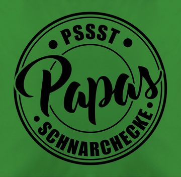 Shirtracer Dekokissen Papas Schnarchecke Badge I Papa Geschenk I Geburtstag Weihnachten, Vatertagsgeschenk Kissen