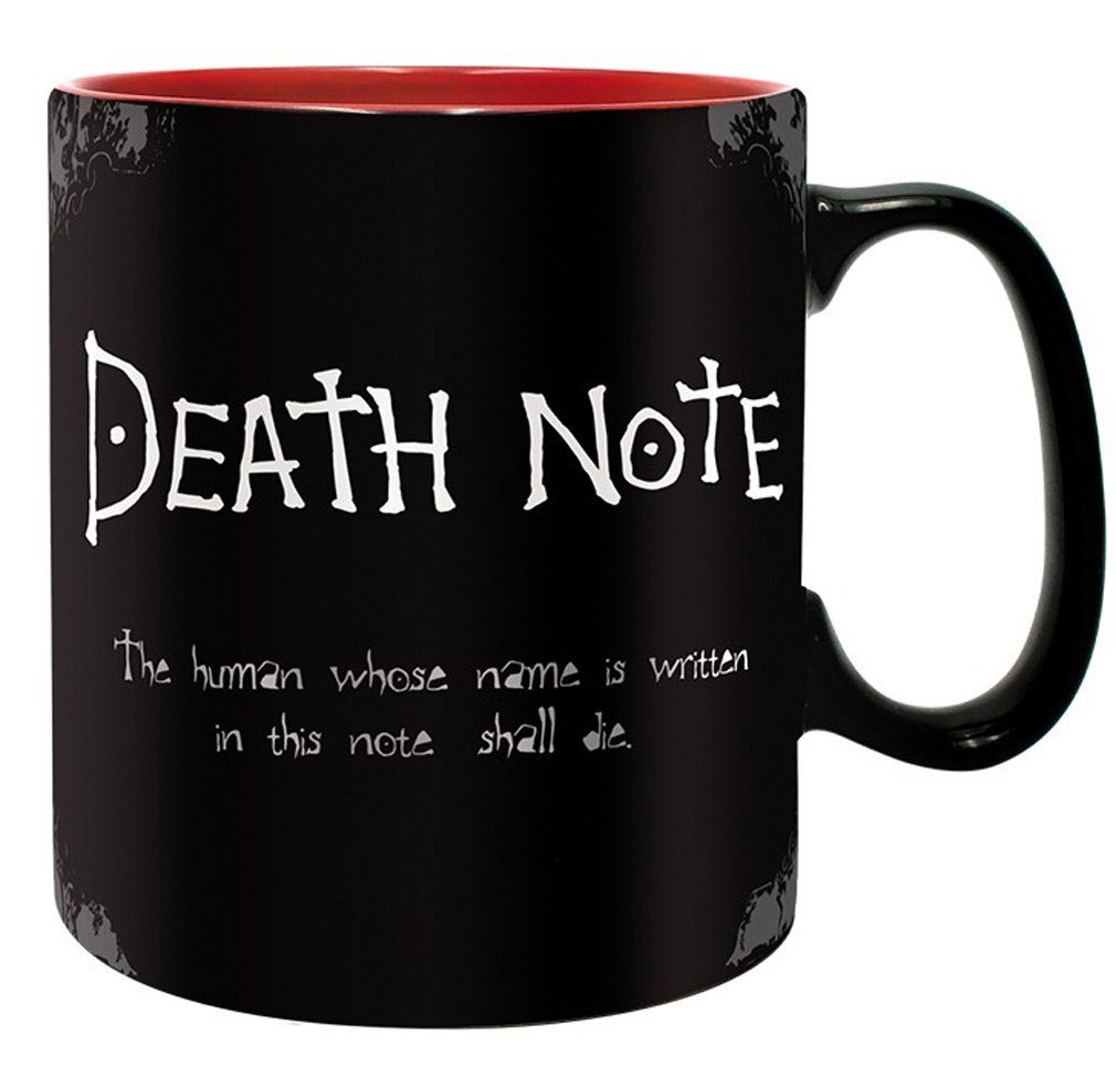 ABYstyle Becher Death Note Becher 460 ml schwarz-.rot Matte