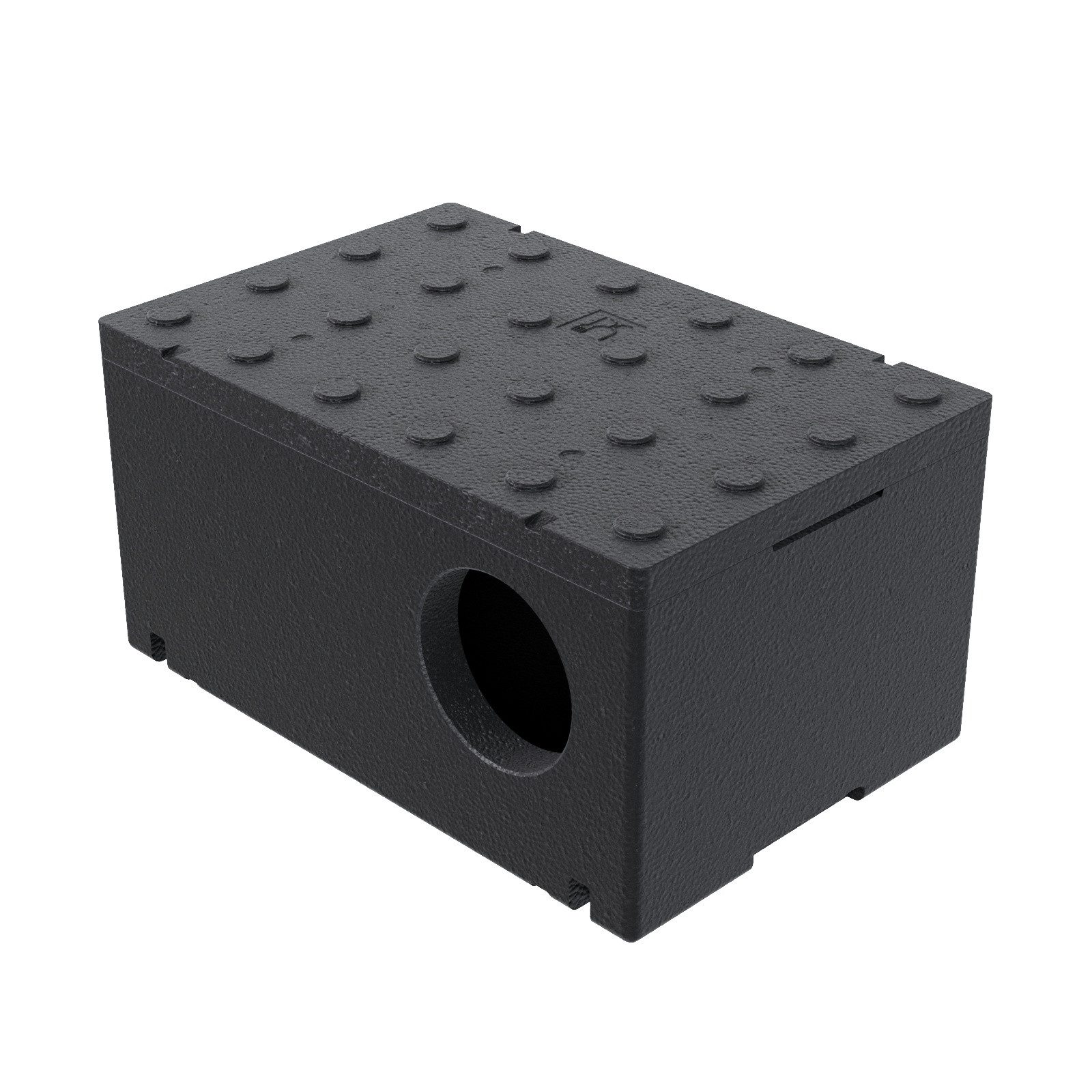 Tierhaus aus Styropor 60x40 cm Schwarz