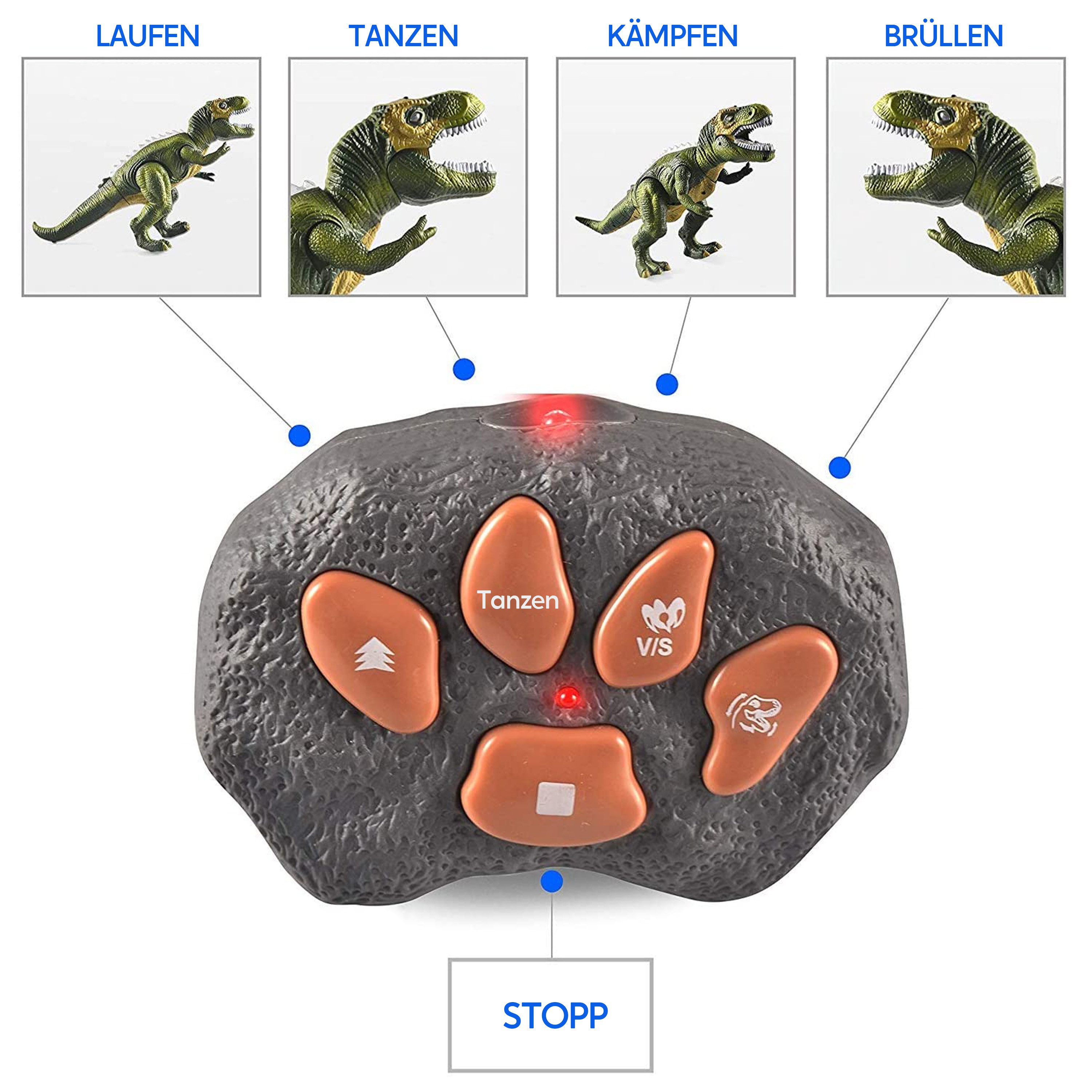 JOYIN RC-Tier JOYIN Kinder LED T-Rex – ferngesteuerter Dino mit Lauf-Funktion