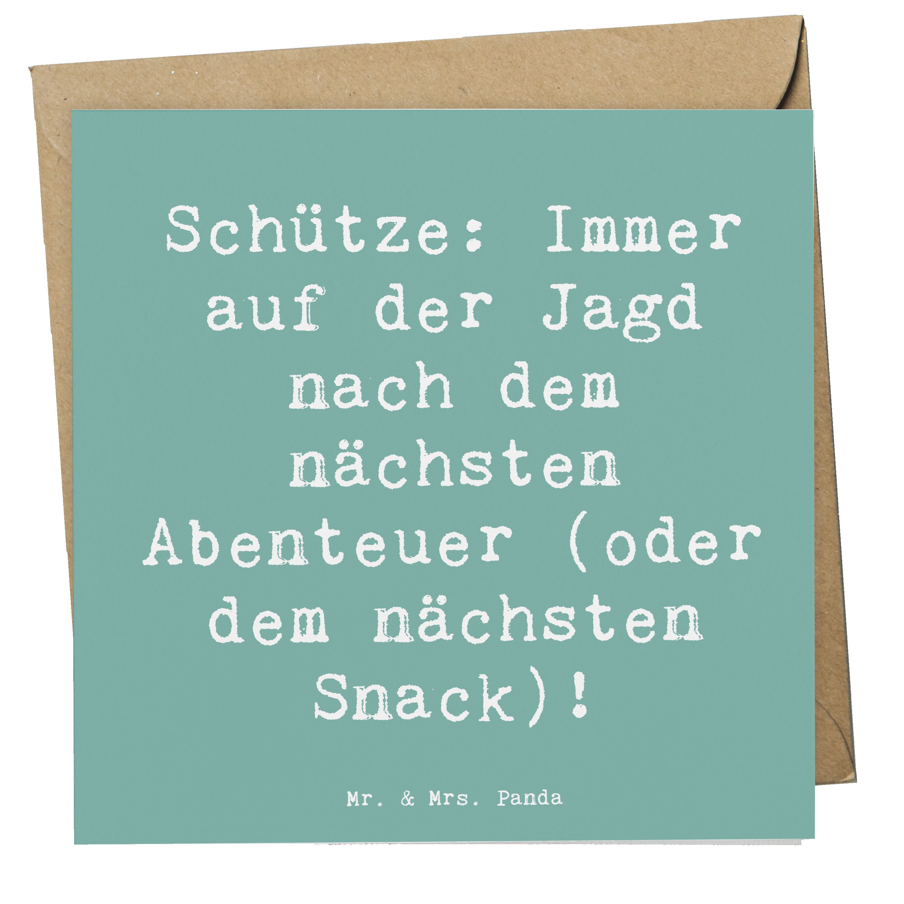 Grußkarte Abenteuer Schütze - Meeresbrise - Geschenk, Neugierde, Handgefertigt