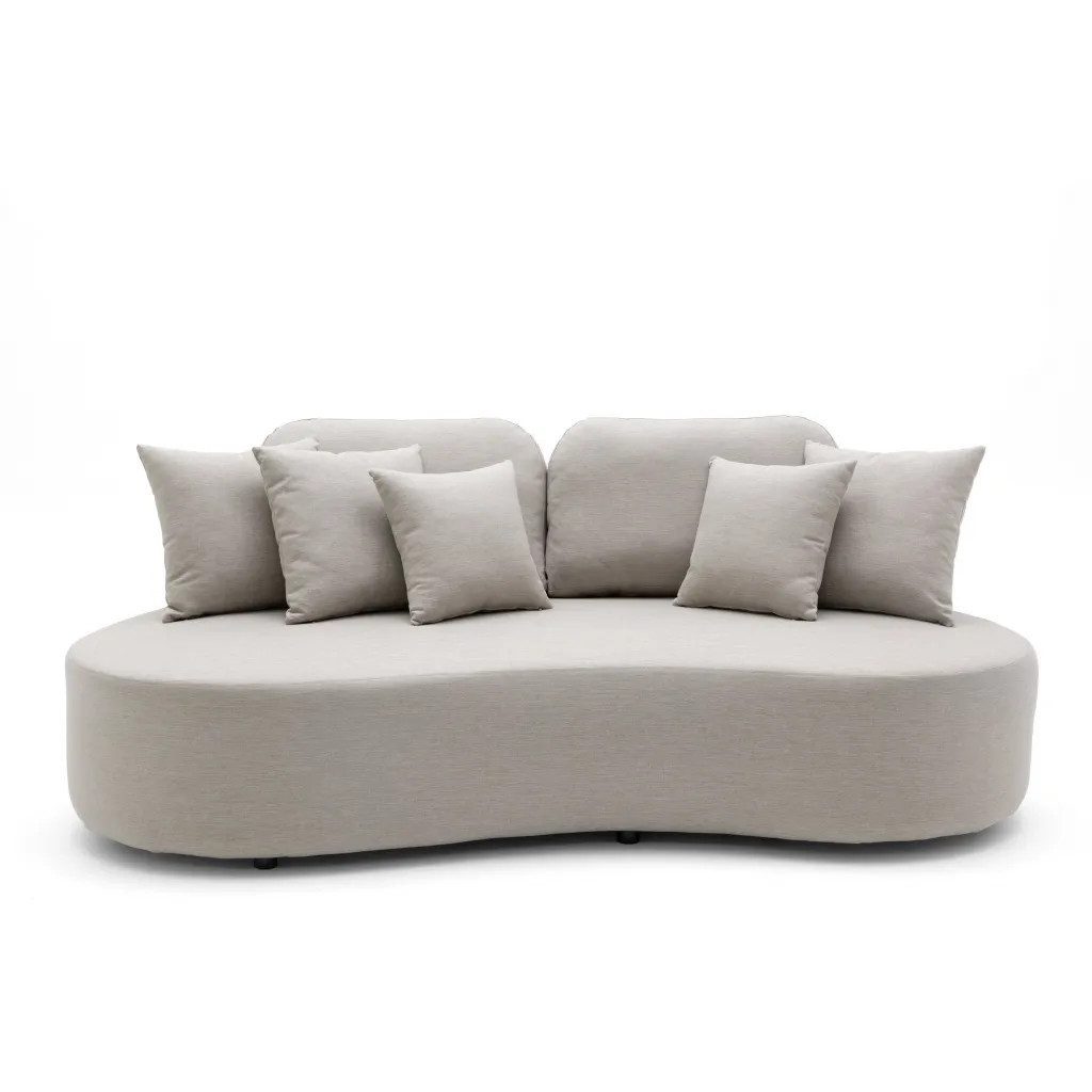 NEXT COLLECTION Sofa MIA, Schlaffunktion, Bettenkapazität, DESIGNERE FORM, LOSE RÜCKENKISSEN