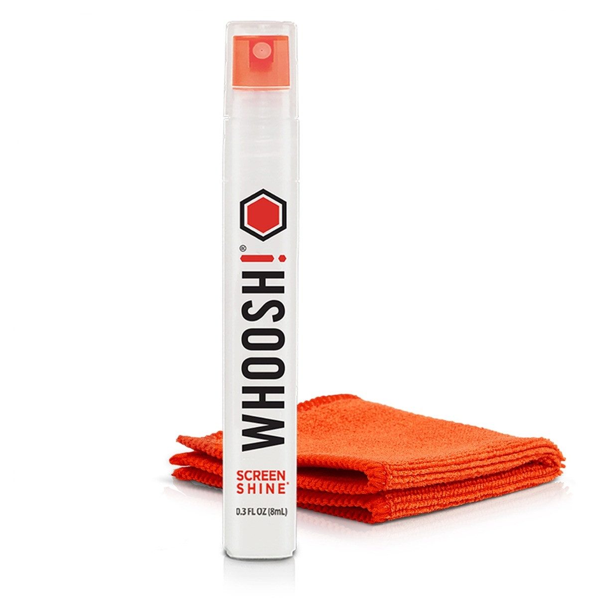 WHOOSH! Reinigungs-Set Screen Shine, Pocket 8ml + Mikrofasertuch 15x15cm