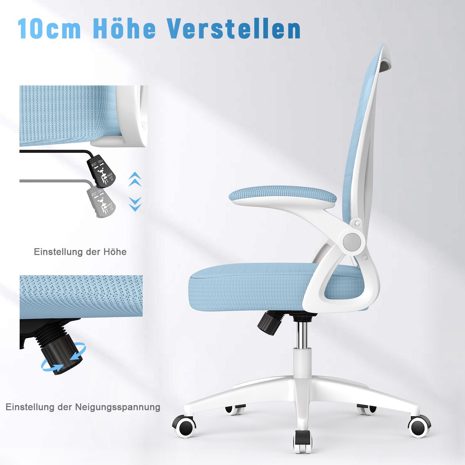 BIGZZIA Bürostuhl Ergonomischer Sitz, Sessel mit günstig online kaufen