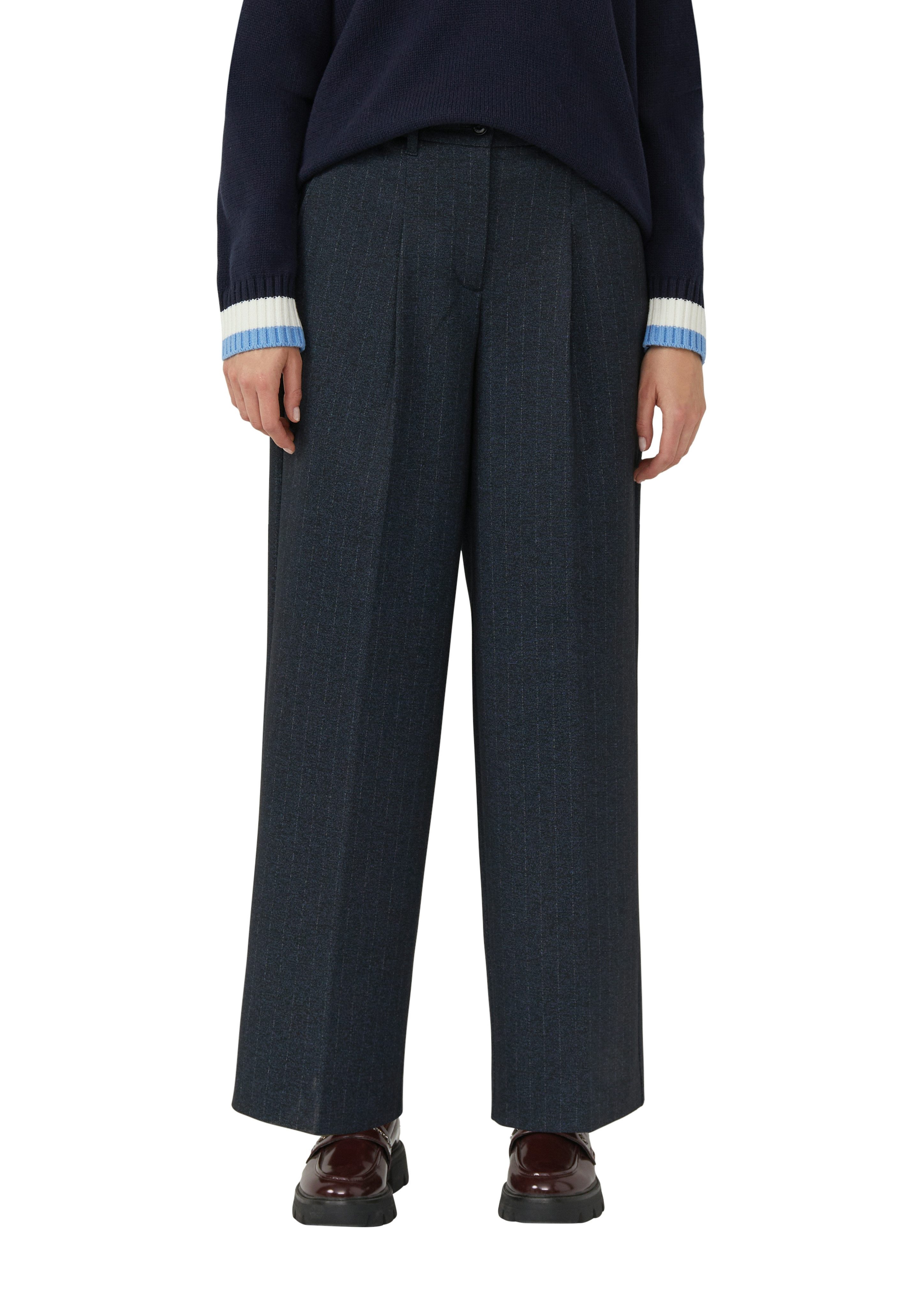 s.Oliver Bundfaltenhose im Nadelstreifen-Look günstig online kaufen