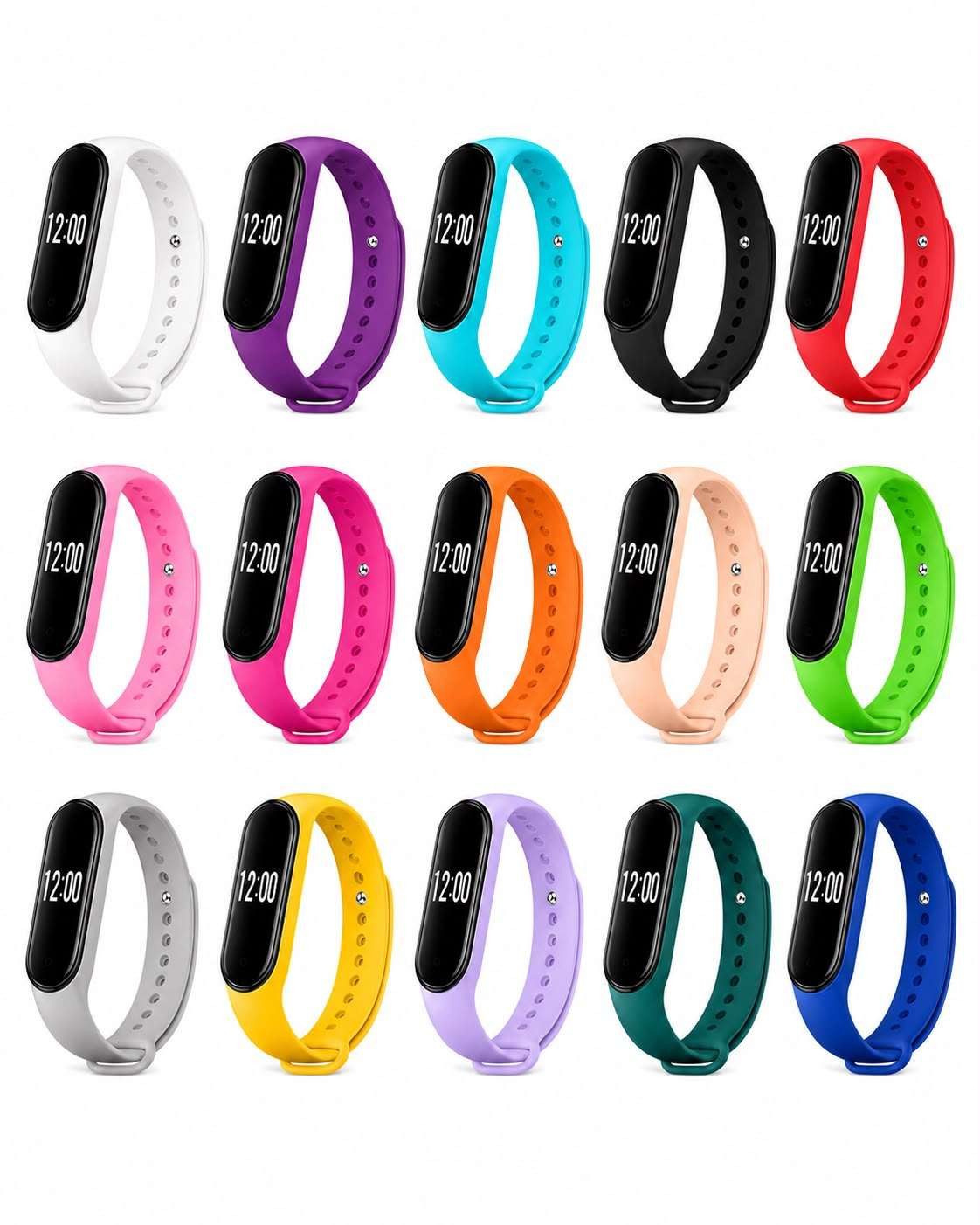 Taffstyle Quarzuhr Digitale Armbanduhr Silikon LED Sportuhr Gummi Kinderuhr Unisex bunt, (Batteriebetriebene LED-Uhr – kein Aufladen und kein Ladekabel nötig)