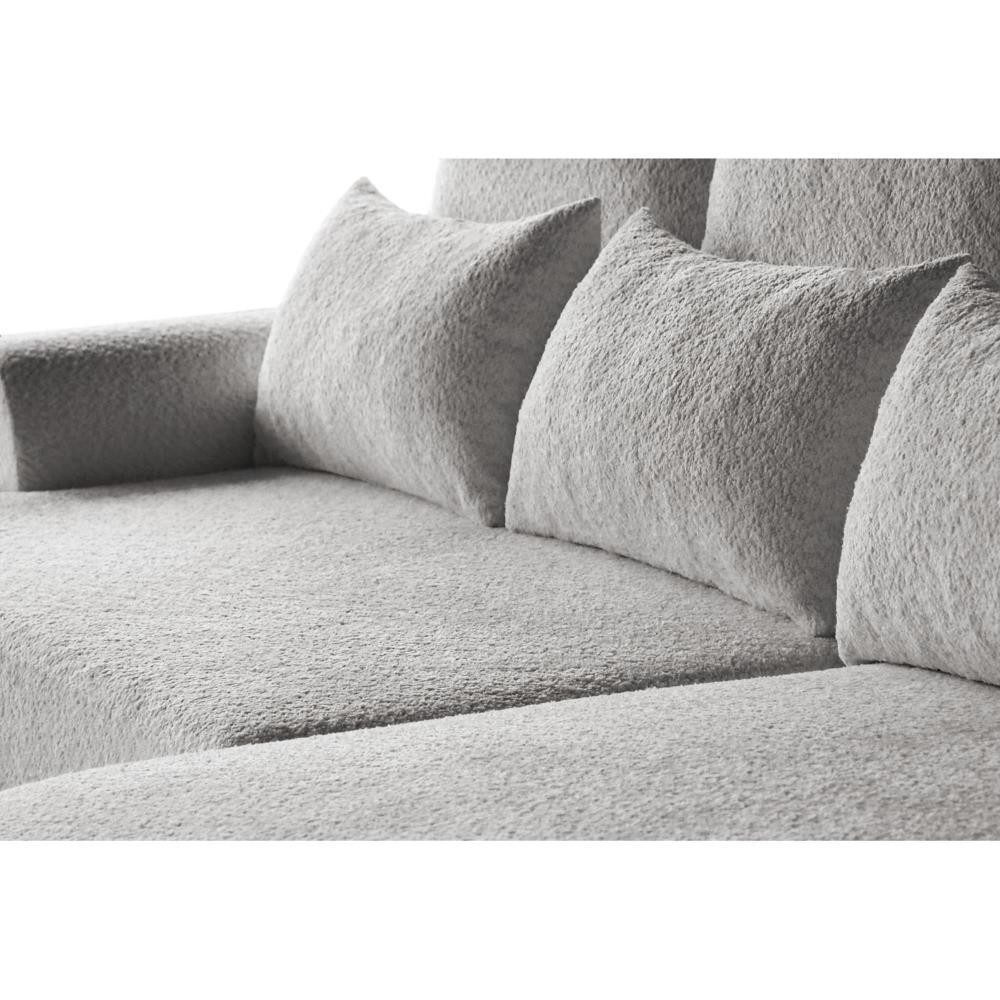 Beautysofa Ecksofa mit Schlaffunktion Olivio, mit Wellenfedern, gepolstertes Ecksofa, im modernen Stil, mit Bettkasten