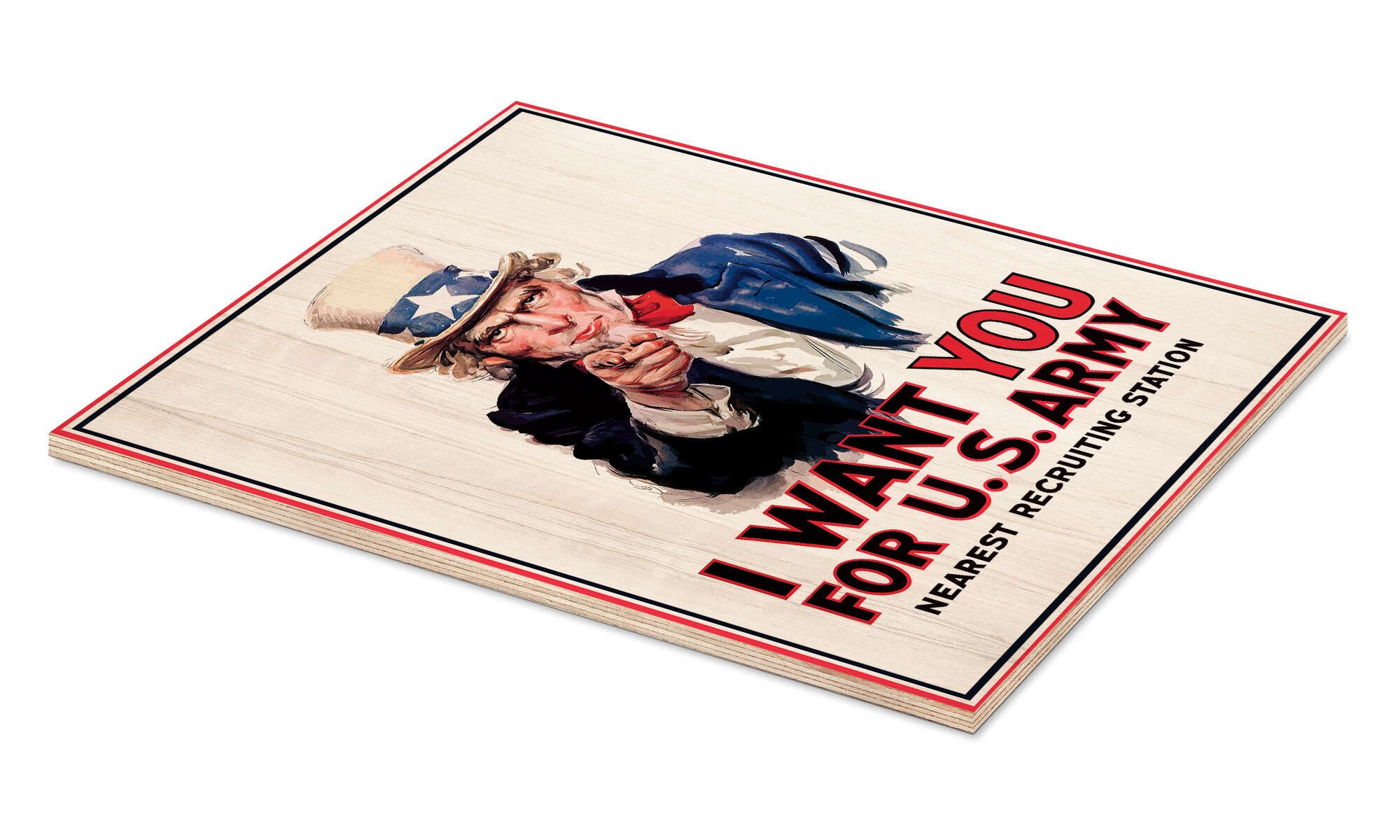 Posterlounge Holzbild John Parrot, I want günstig online kaufen