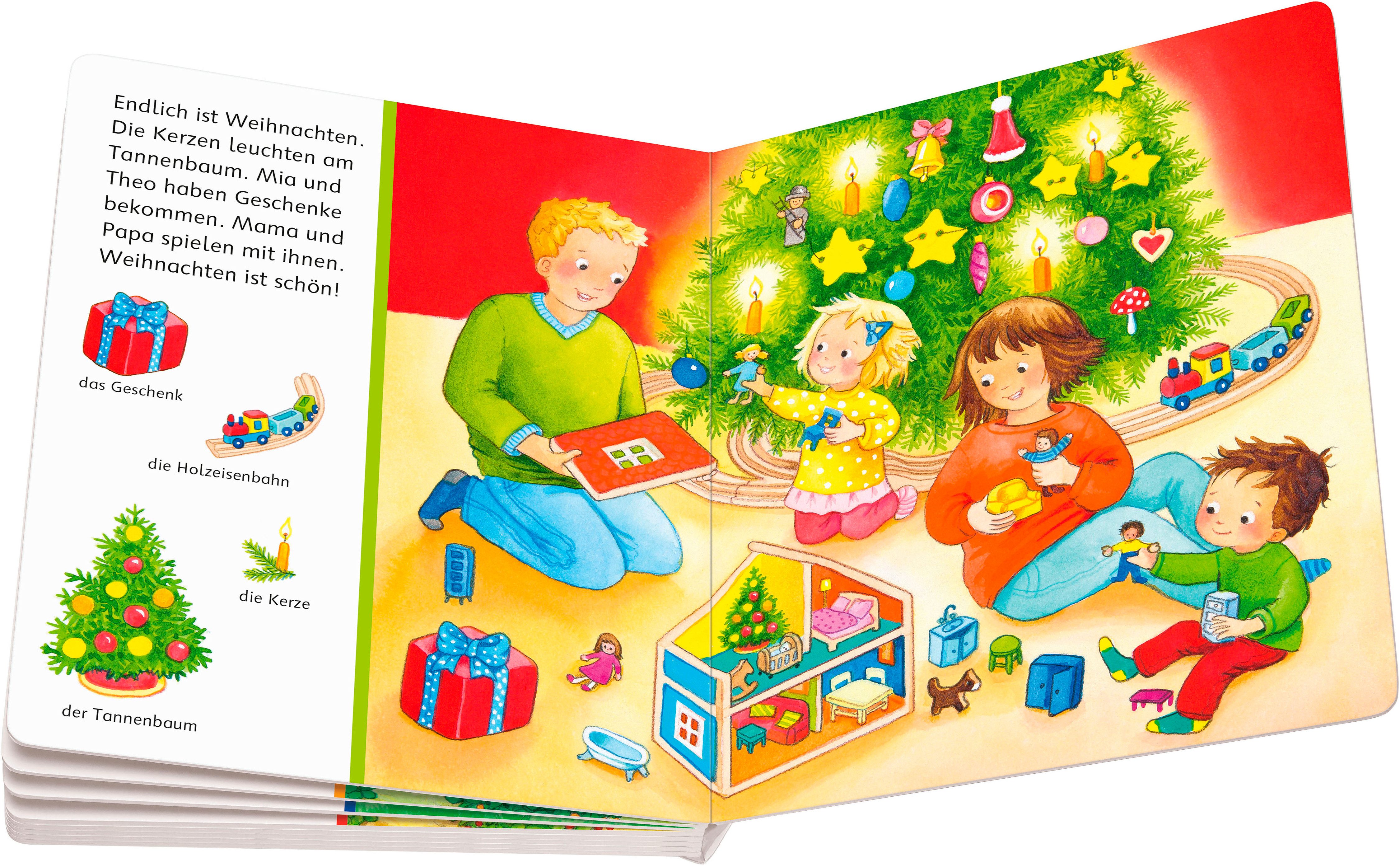 Ravensburger Kinderbuch Pappbilderbuch, Mein erstes Sachen suchen Frohe Weihnachten