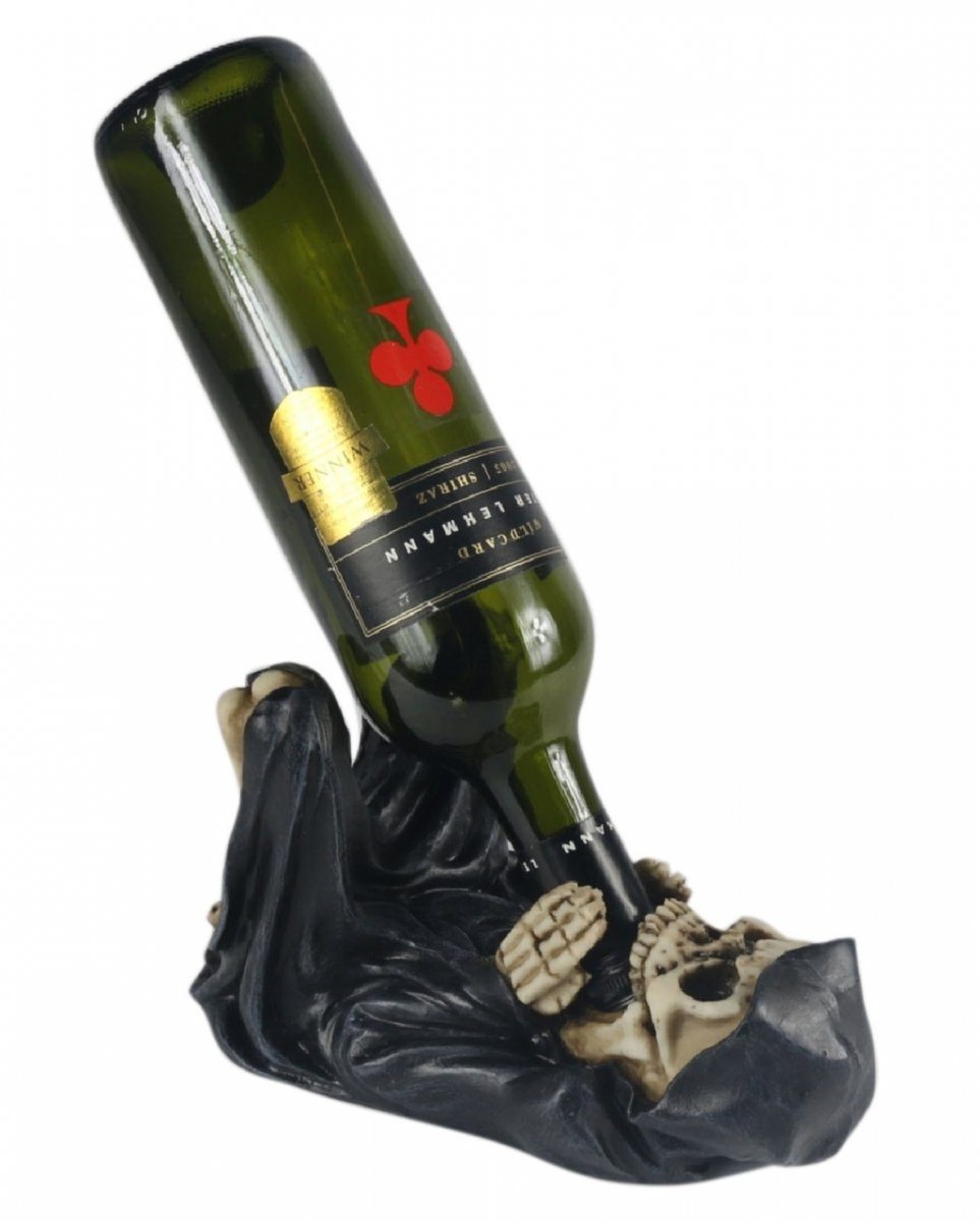 Horror-Shop Dekofigur Grim Reaper Figur als Weinflaschenhalter 24,5 cm