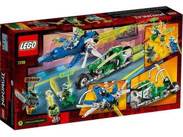 LEGO® Konstruktionsspielsteine LEGO NINJAGO® - Jay und Lloyds Power-Flitzer, (322 St)