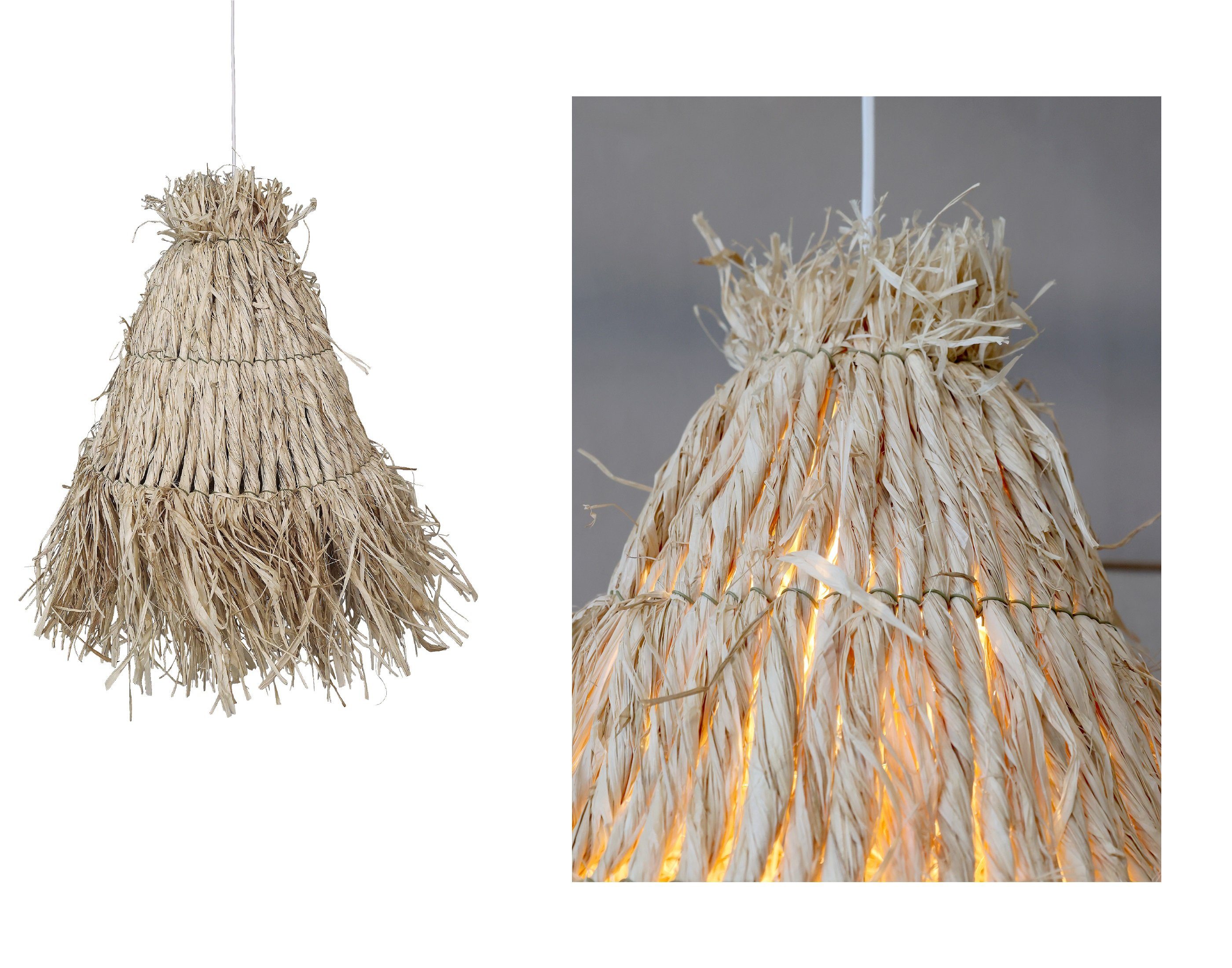 Chic Antique Hängeleuchte Chic Antique Lampenschirm geflochten Ø30cm 711146 günstig online kaufen