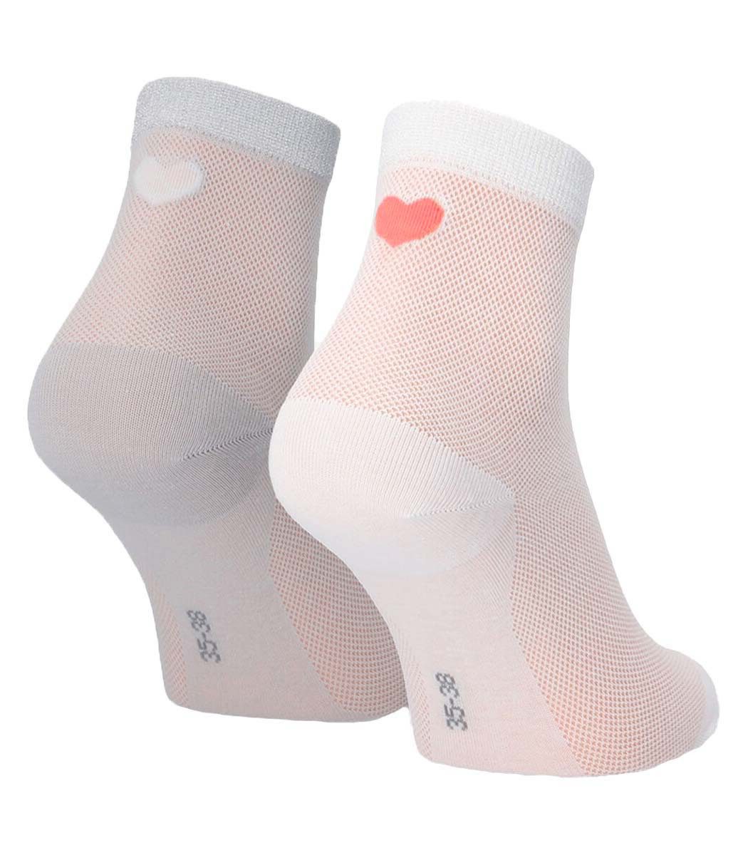 Tamaris Basicsocken mit Herzchen (Spar-Pack, 2-Paar, 2 Paare) aus hautfreundlicher BIO Baumwolle