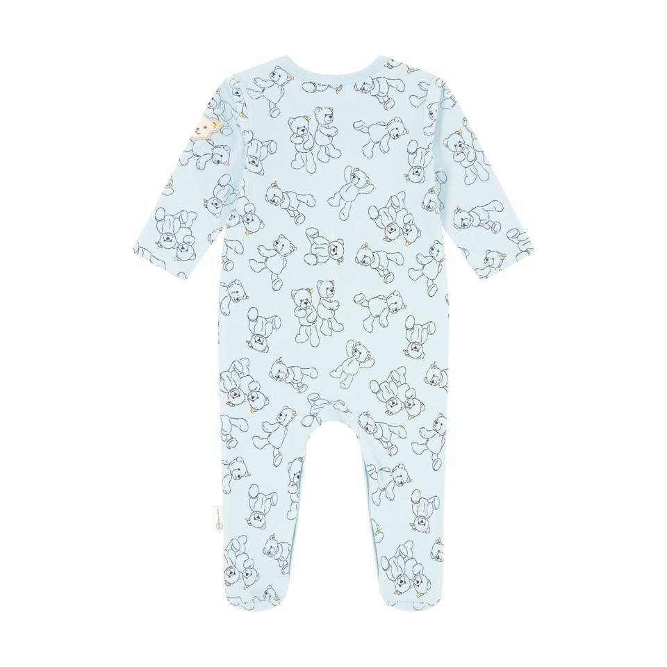 Baby Strampler Strampler Wellness Cashmere Blue langarm Steiff