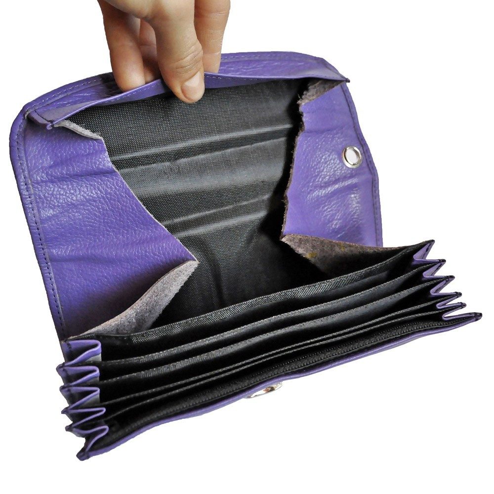 Hamosons Kellnerbörse Profi Kellnerbörse, Kellnergeldbeutel, Nappa-Leder, Violett, Hamosons