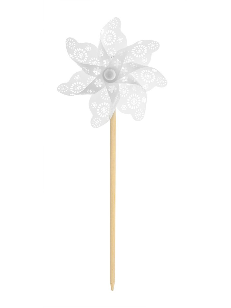 Glorex Windrad Glorex Gartenstecker Windrad 17 x 48 cm weiß