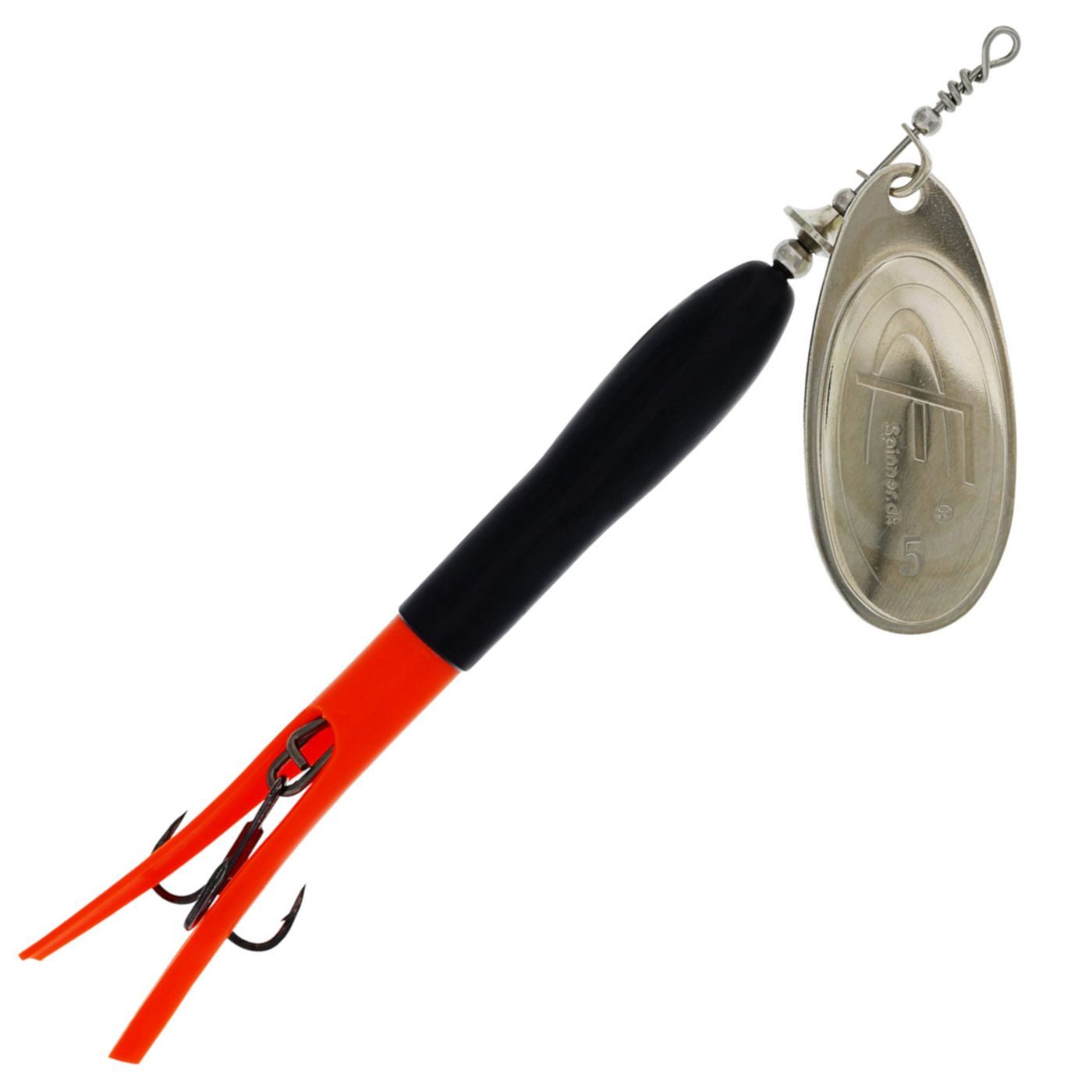 Black / Flouro Orange / Silver Blade